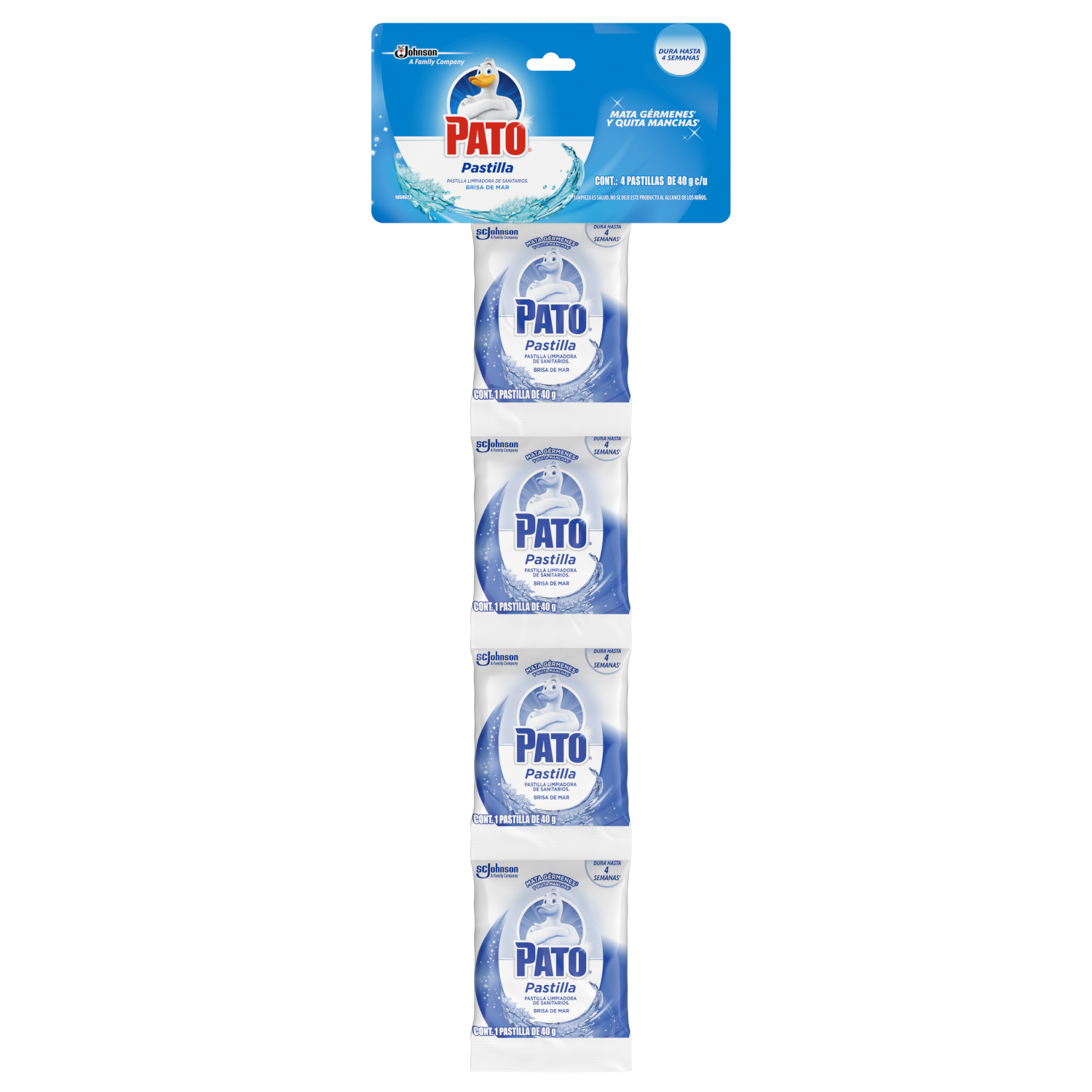 Pastilla Para Baño Pato 4 pzas de 40 g