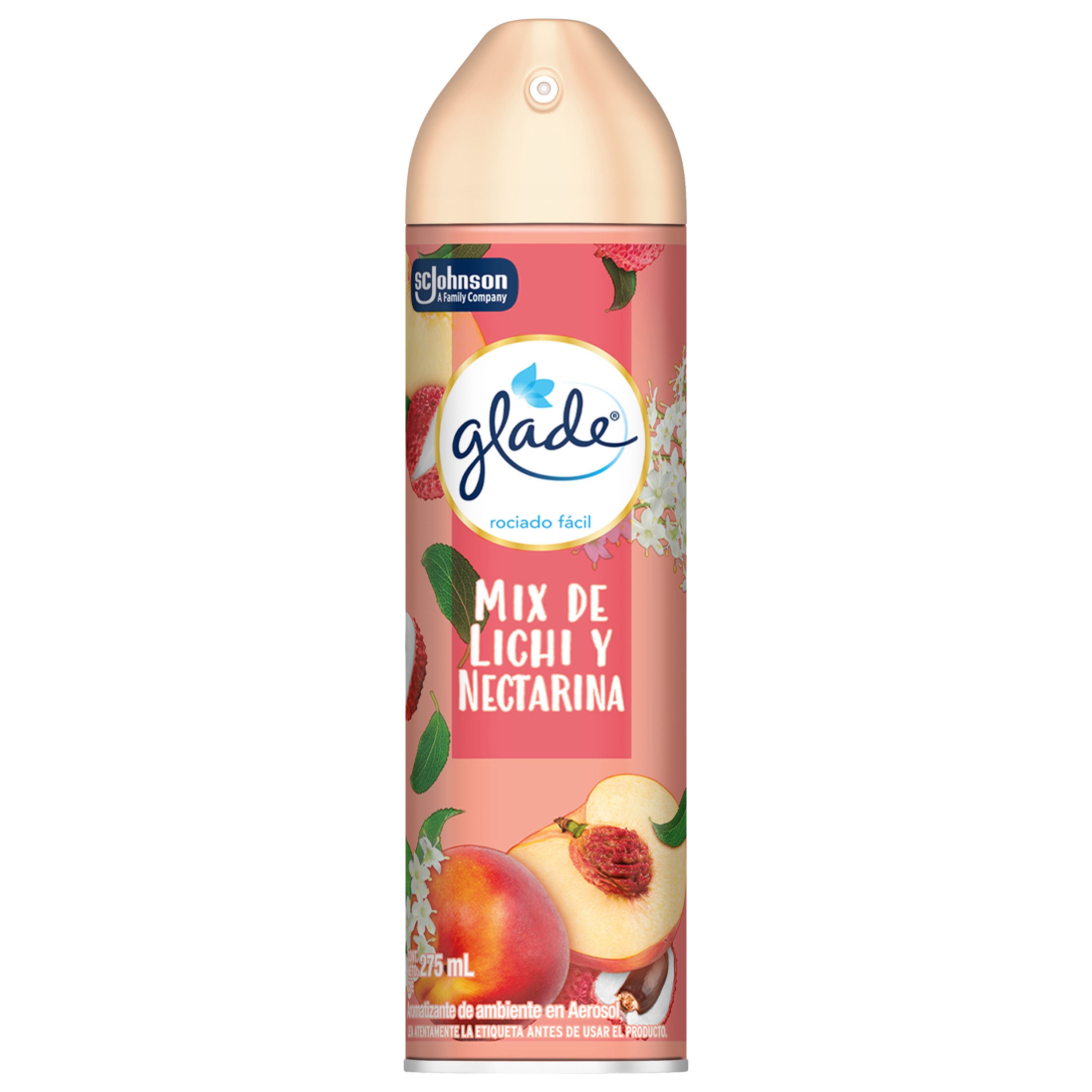 Glade Aromatizante en Aerosol Mix de lichi y nectarina 275 ml