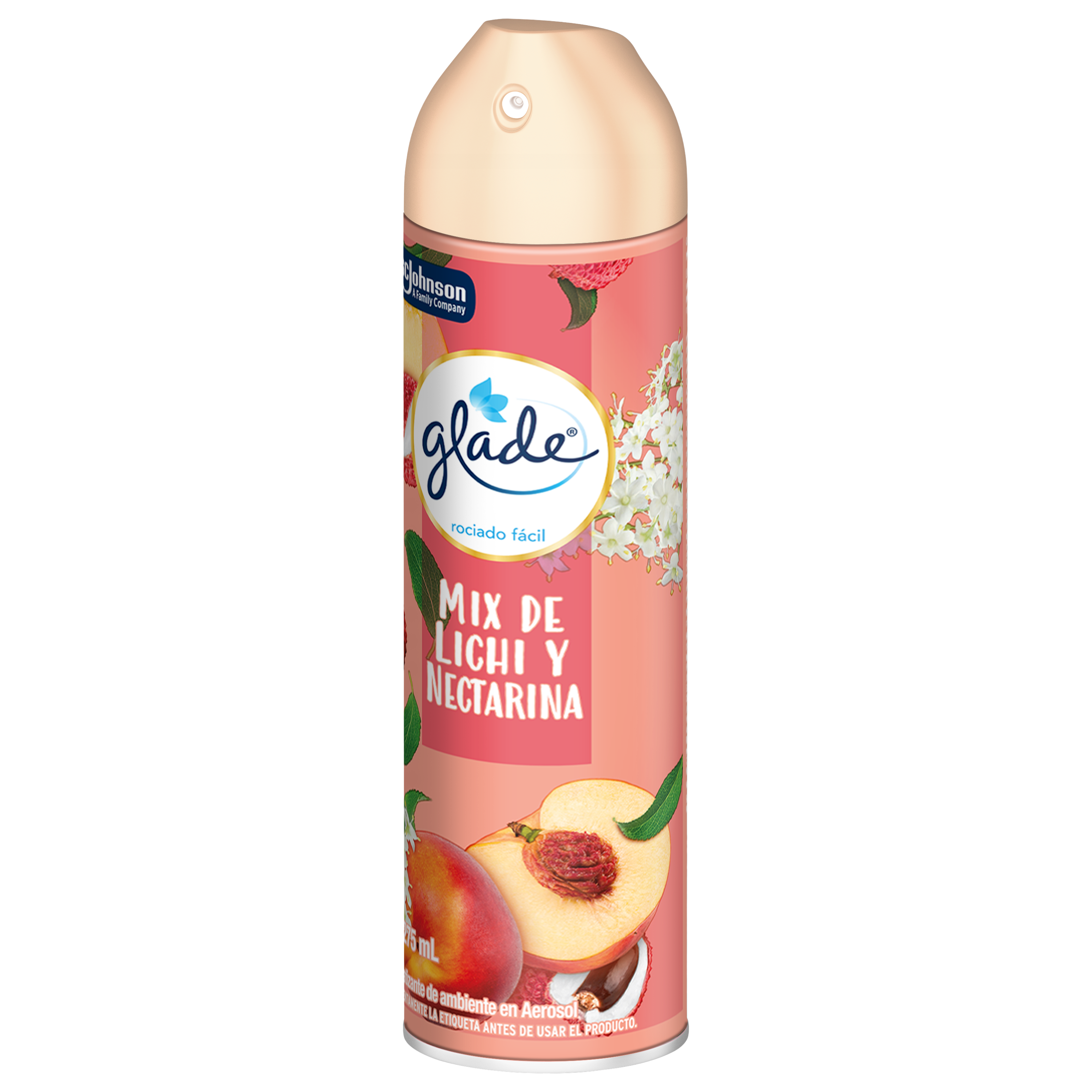 Glade Aromatizante en Aerosol Mix de lichi y nectarina 275 ml