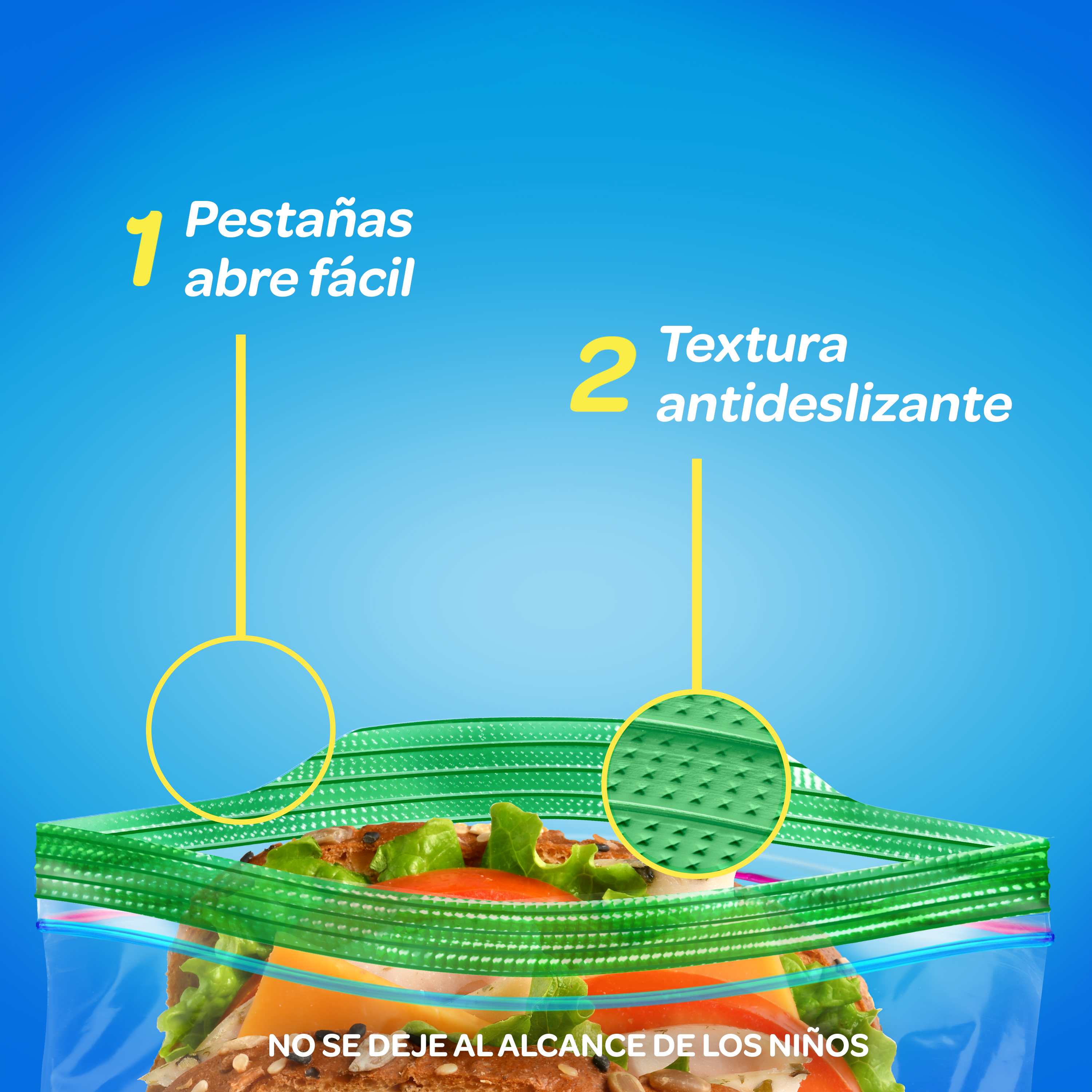 Ziploc Bolsa Reutilizable para Sándwich 100 piezas