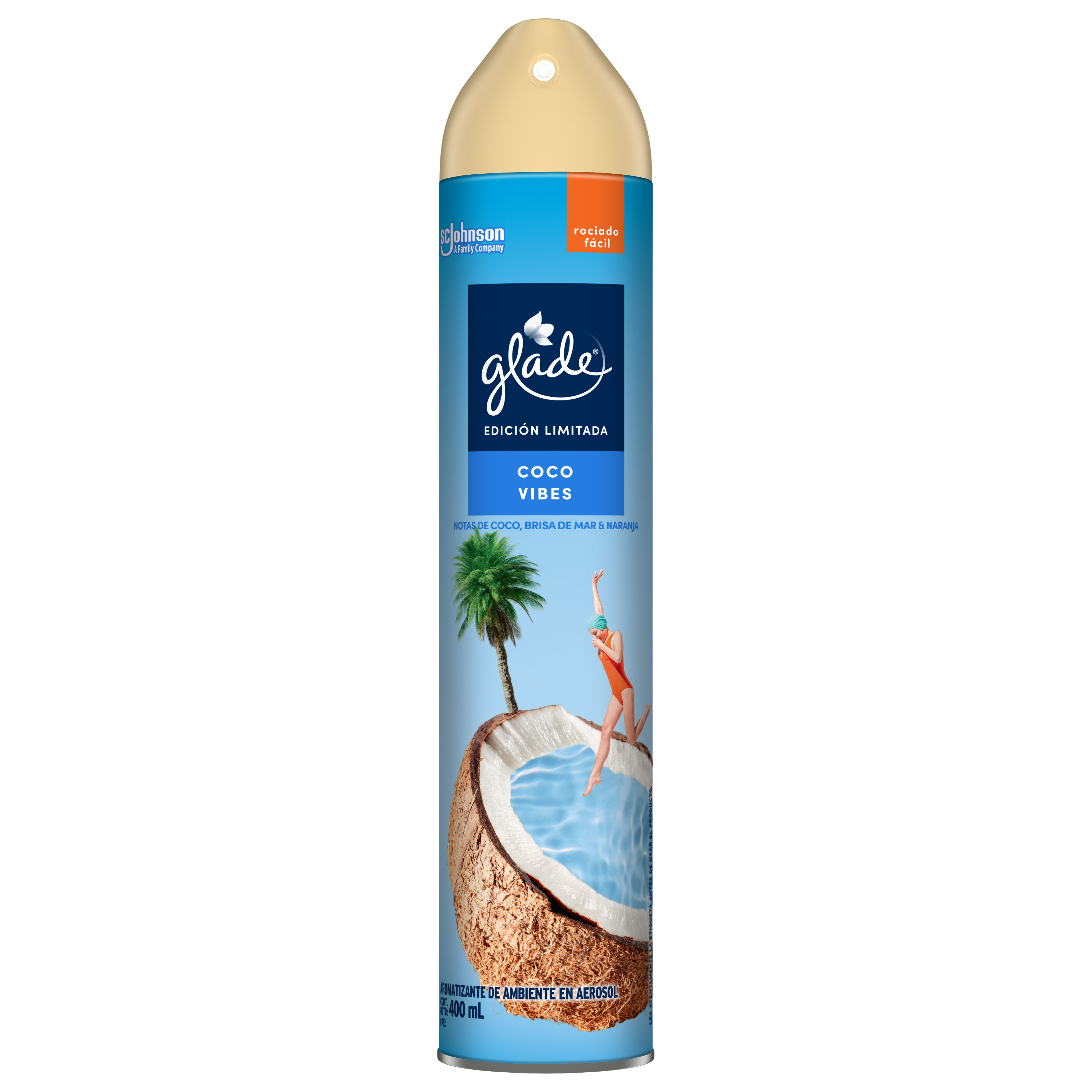 Glade Aromatizante Aerosol Coco Vibes 400 ml