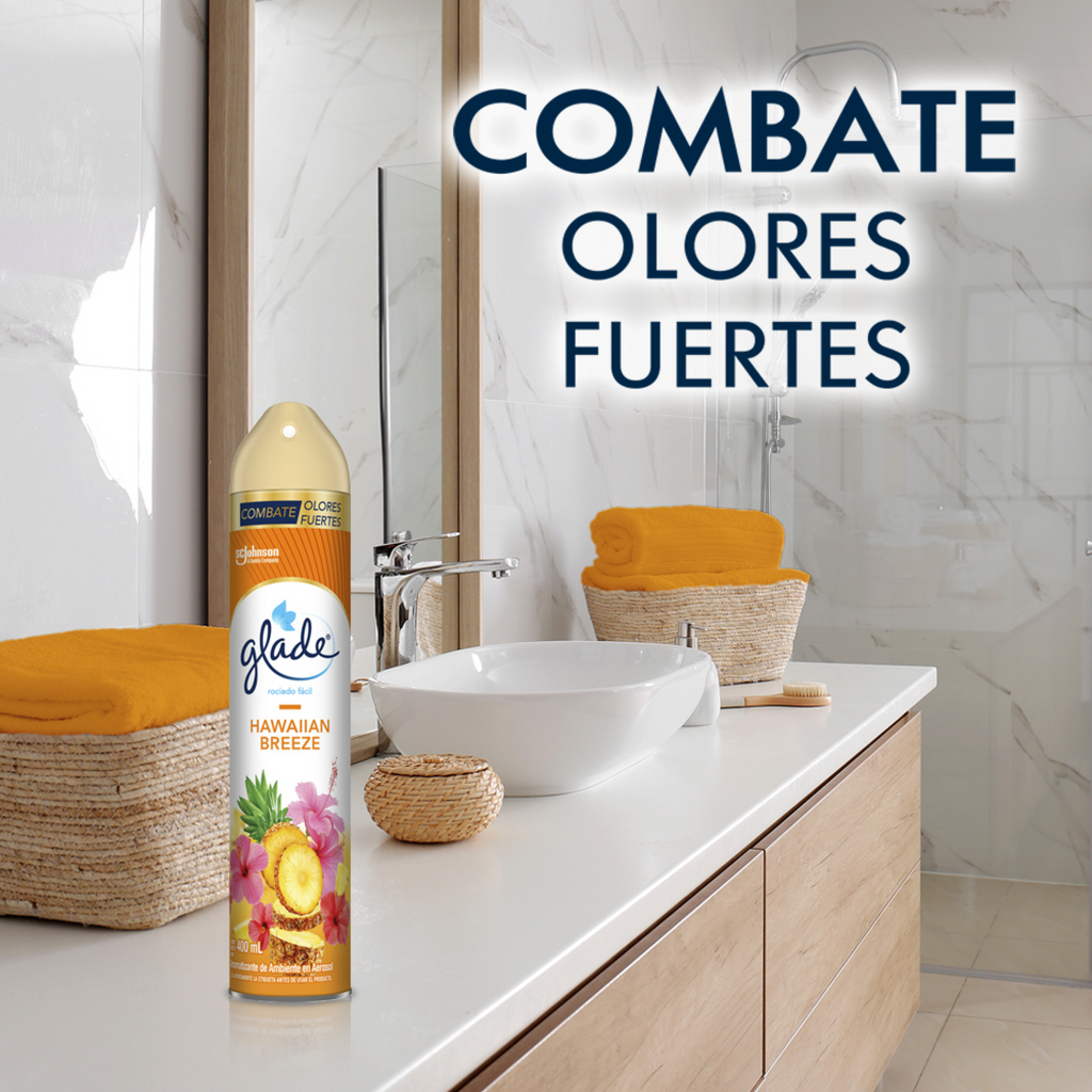 Glade Aromatizante Aerosol Hawaiian Breeze, 400ml