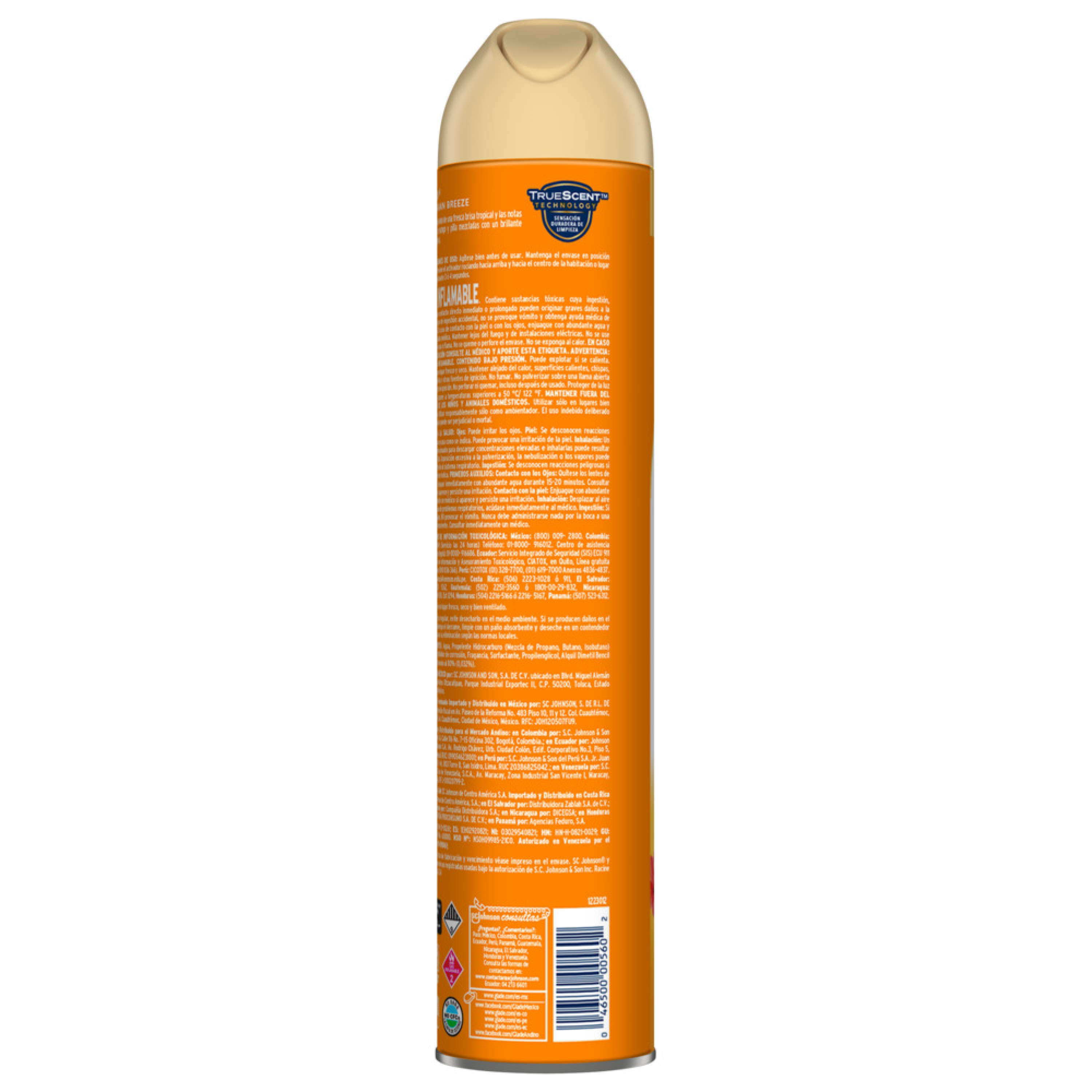 Glade Aromatizante Aerosol Hawaiian Breeze, 400ml
