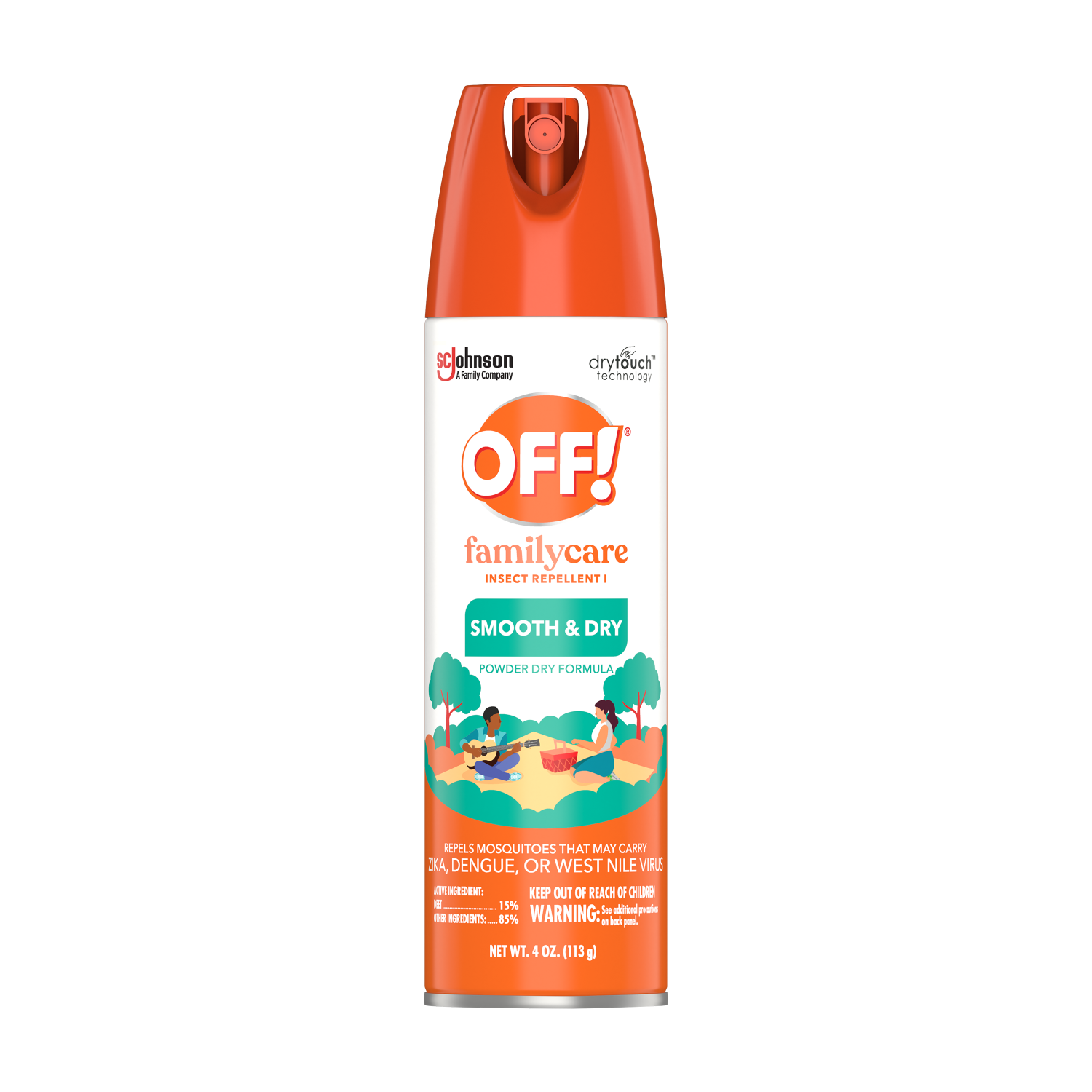 OFF! Family Smooth & Dry Repelente de Insectos en Aerosol 113gr