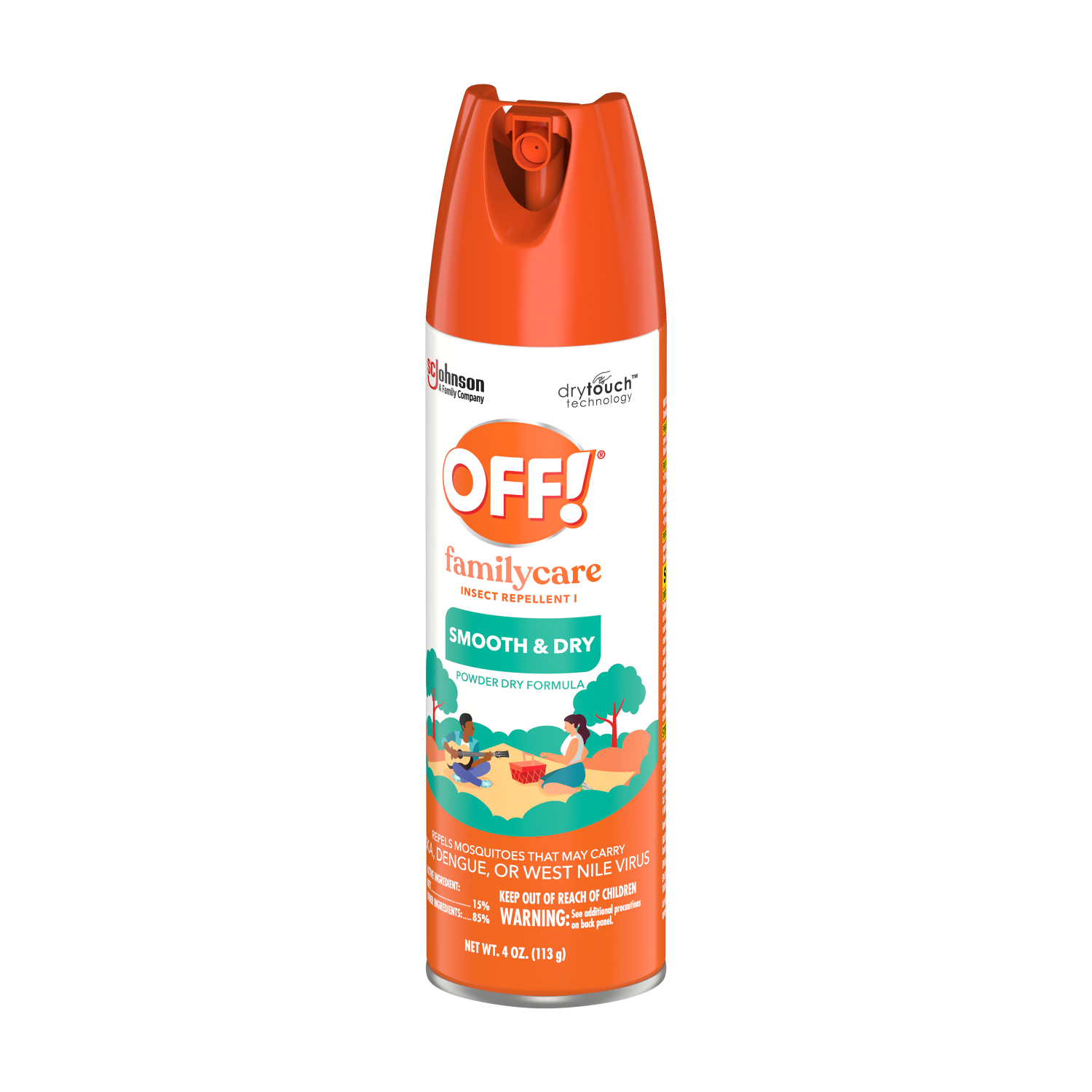 OFF! Family Smooth & Dry Repelente de Insectos en Aerosol 113gr