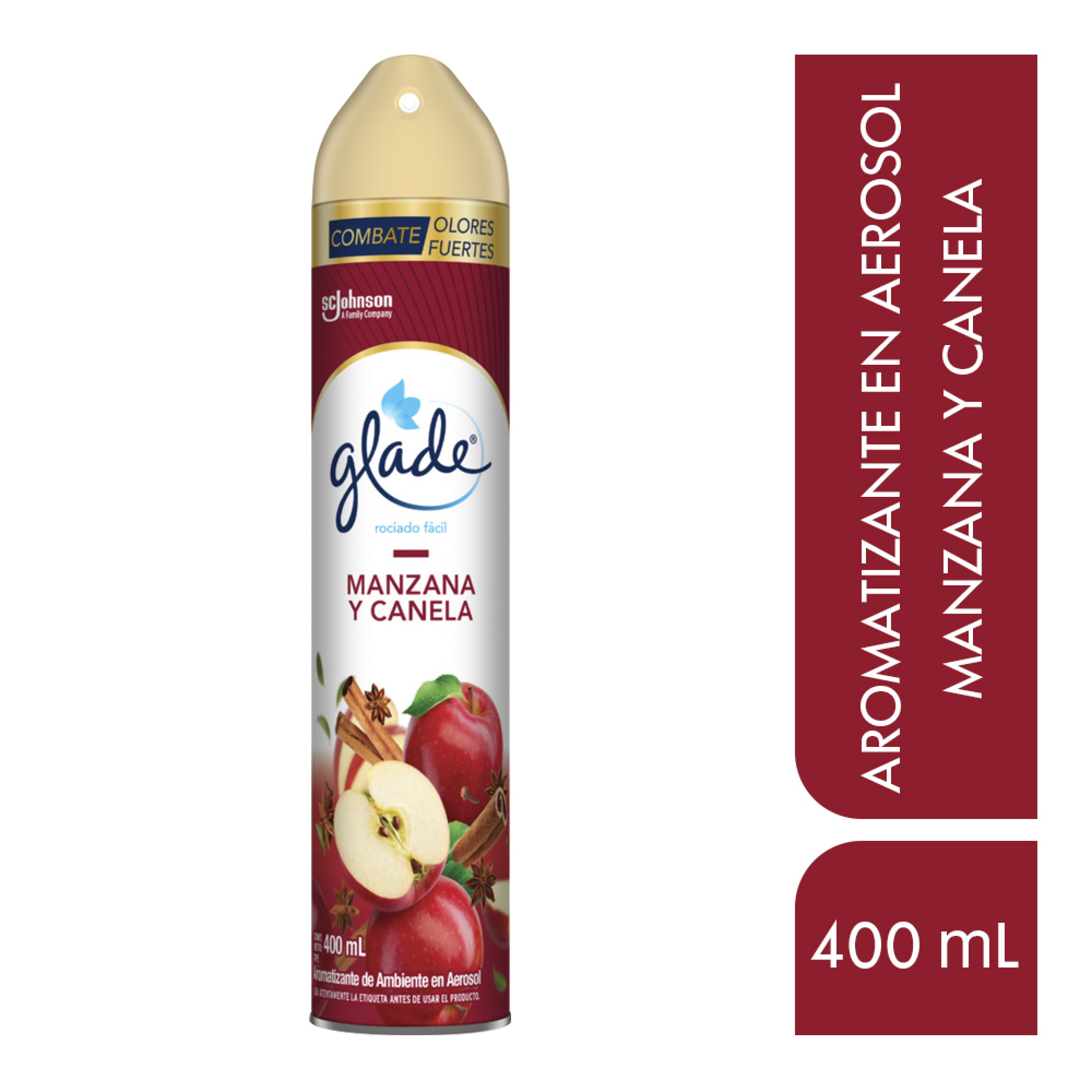 Glade Aromatizante Aerosol Manzana Canela, 400ml