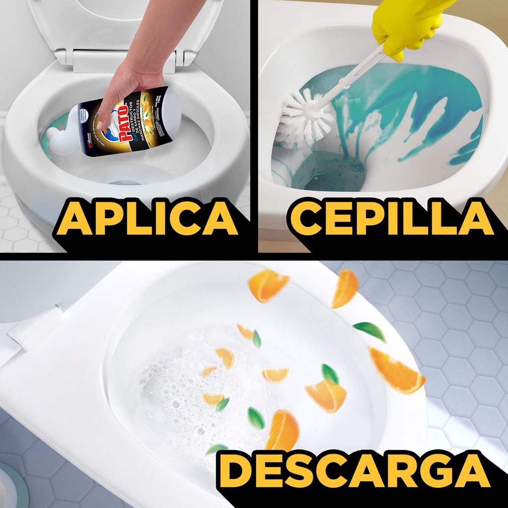 Pato® Gel Destructor de Sarro y Manchas Difíciles Energía Cítrica 710 mL