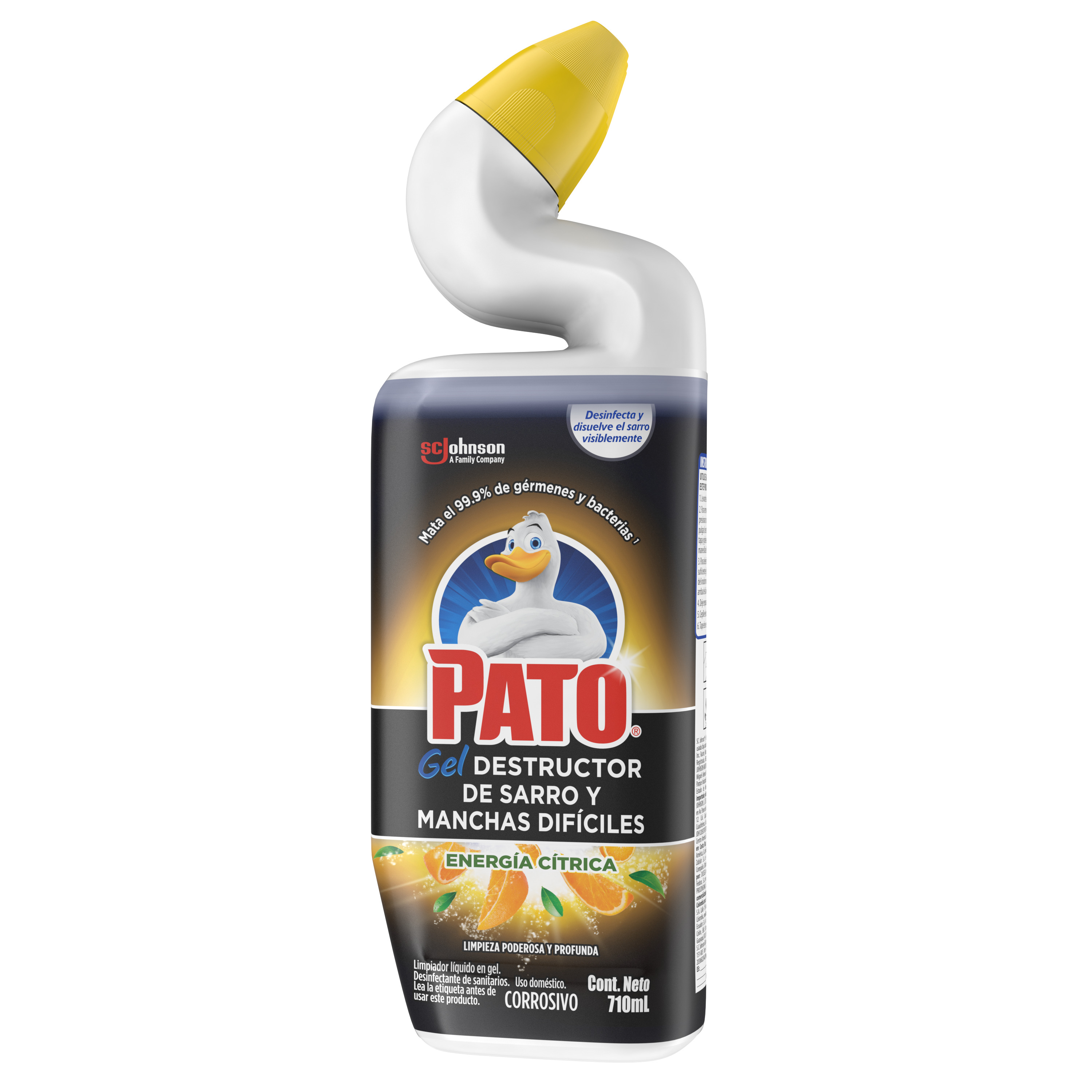 Pato® Gel Destructor de Sarro y Manchas Difíciles Energía Cítrica 710 mL