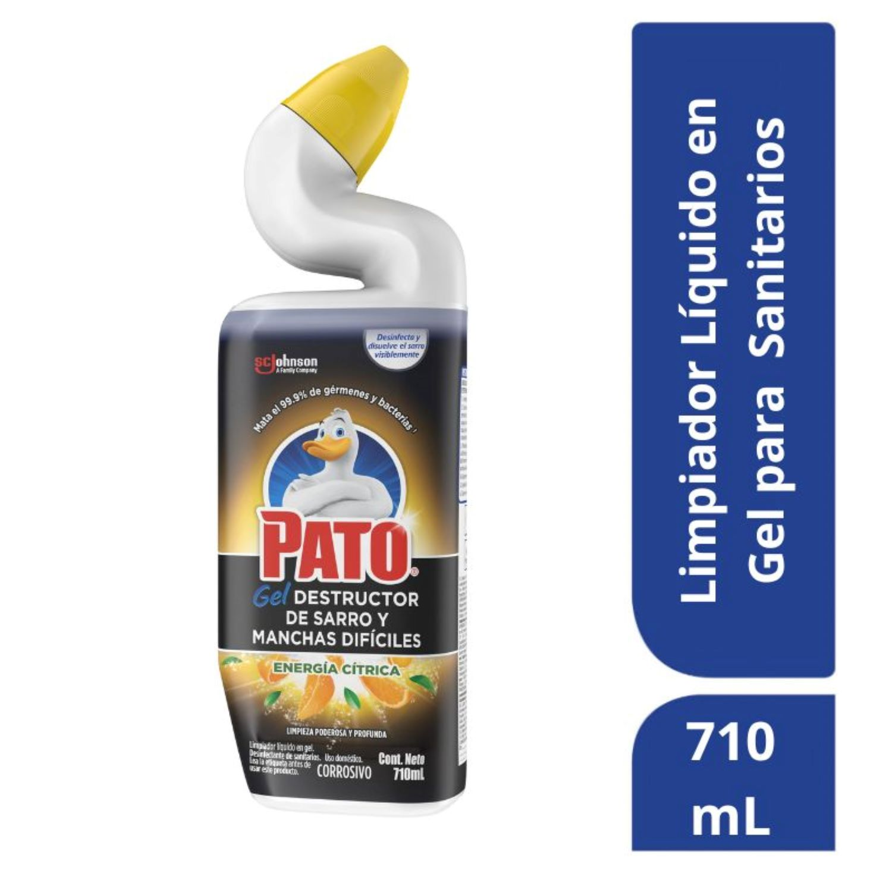 Pato® Gel Destructor de Sarro y Manchas Difíciles Energía Cítrica 710 mL
