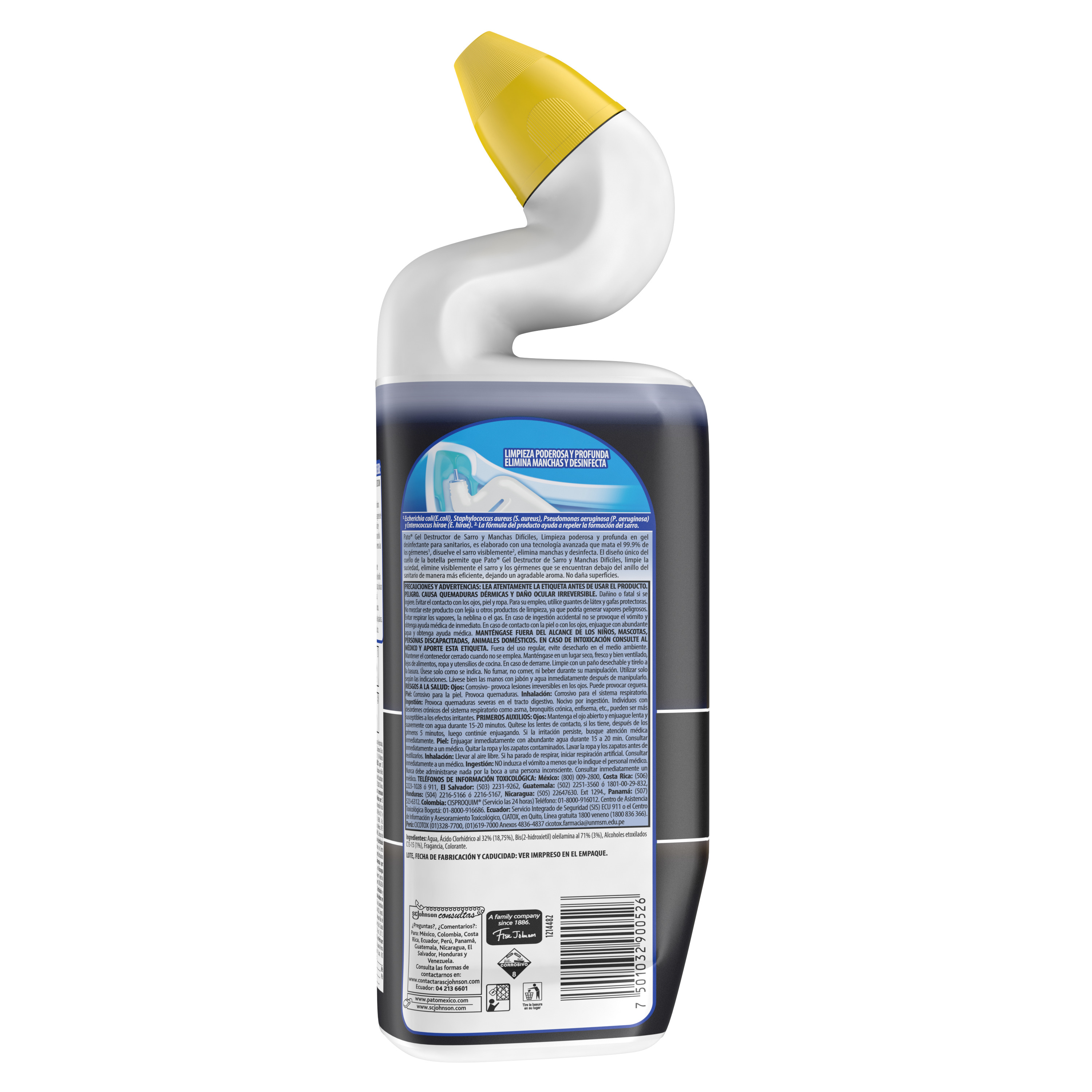 Pato® Gel Destructor de Sarro y Manchas Difíciles Energía Cítrica 710 mL