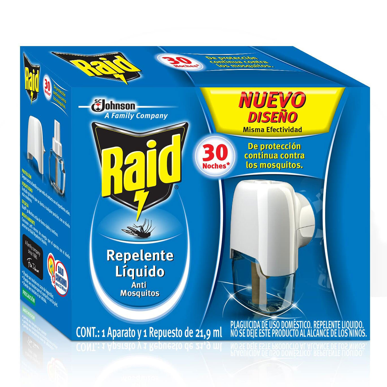 Raid Repelente Líquido Aparato 30 Noches