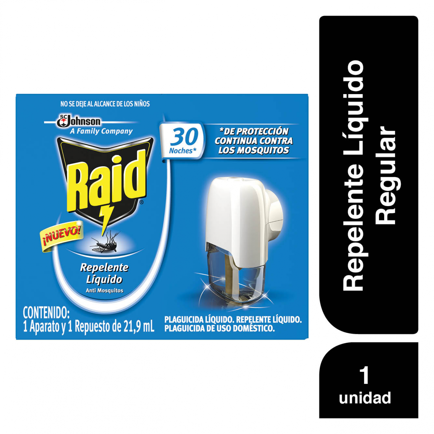 Raid Repelente Líquido Aparato 30 Noches