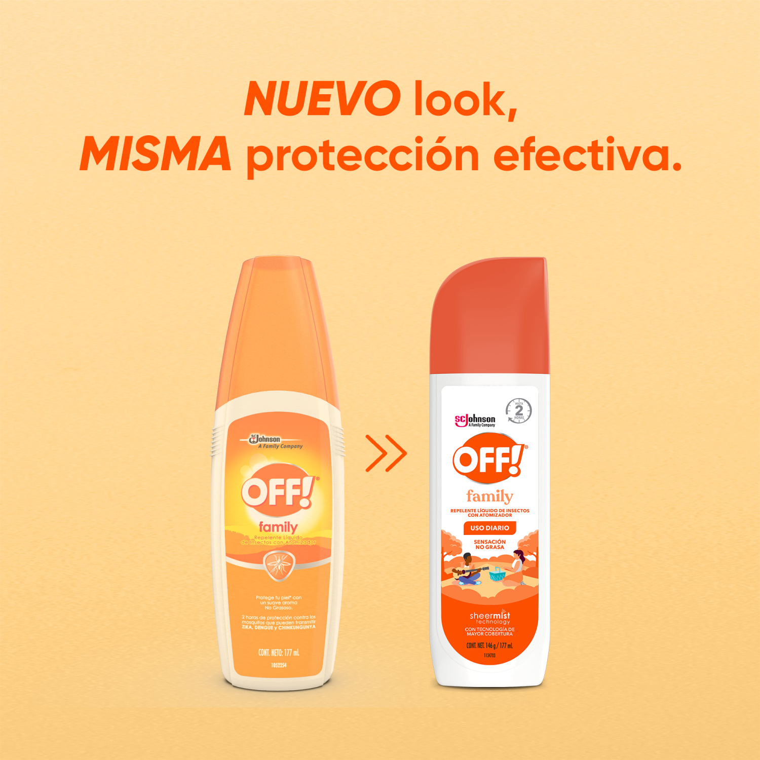 OFF! Family Repelente Líquido de Insectos Atomizador 177ml