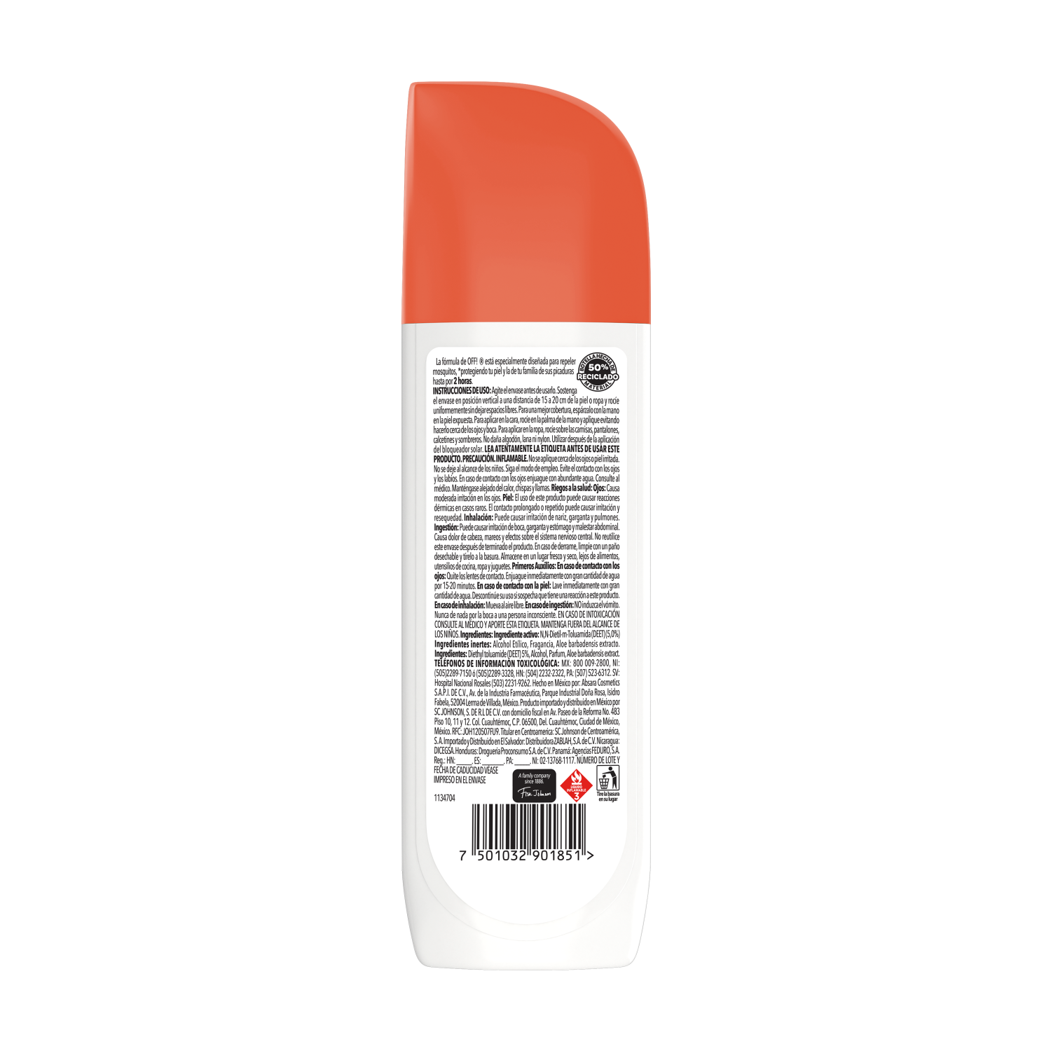 OFF! Family Repelente Líquido de Insectos Atomizador 177ml