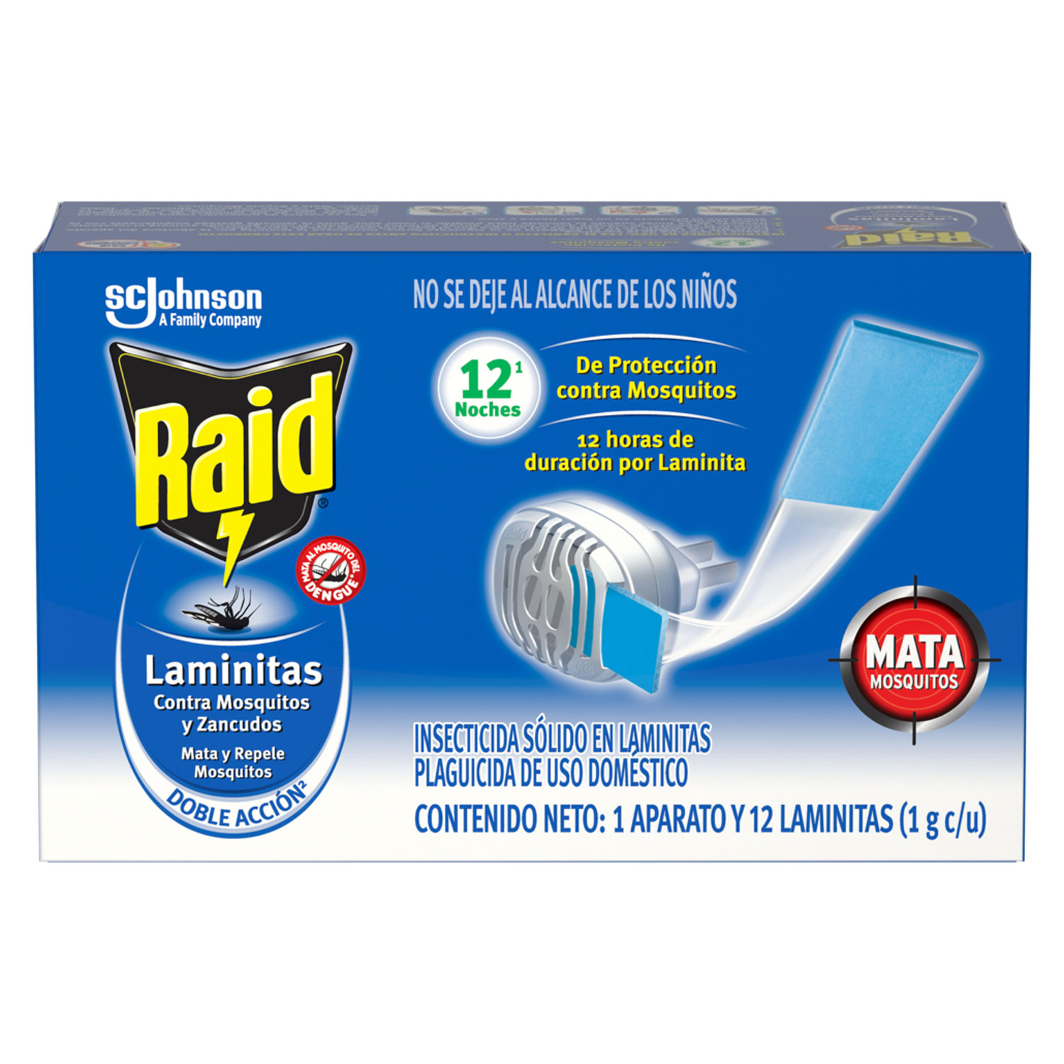 Raid Insecticida en Laminitas + Aparato ( 12 Unidades)