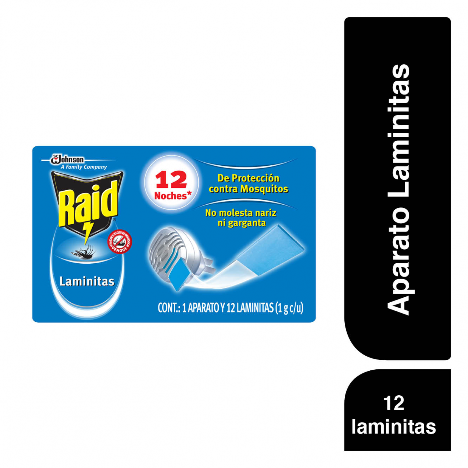Raid Insecticida en Laminitas + Aparato ( 12 Unidades)