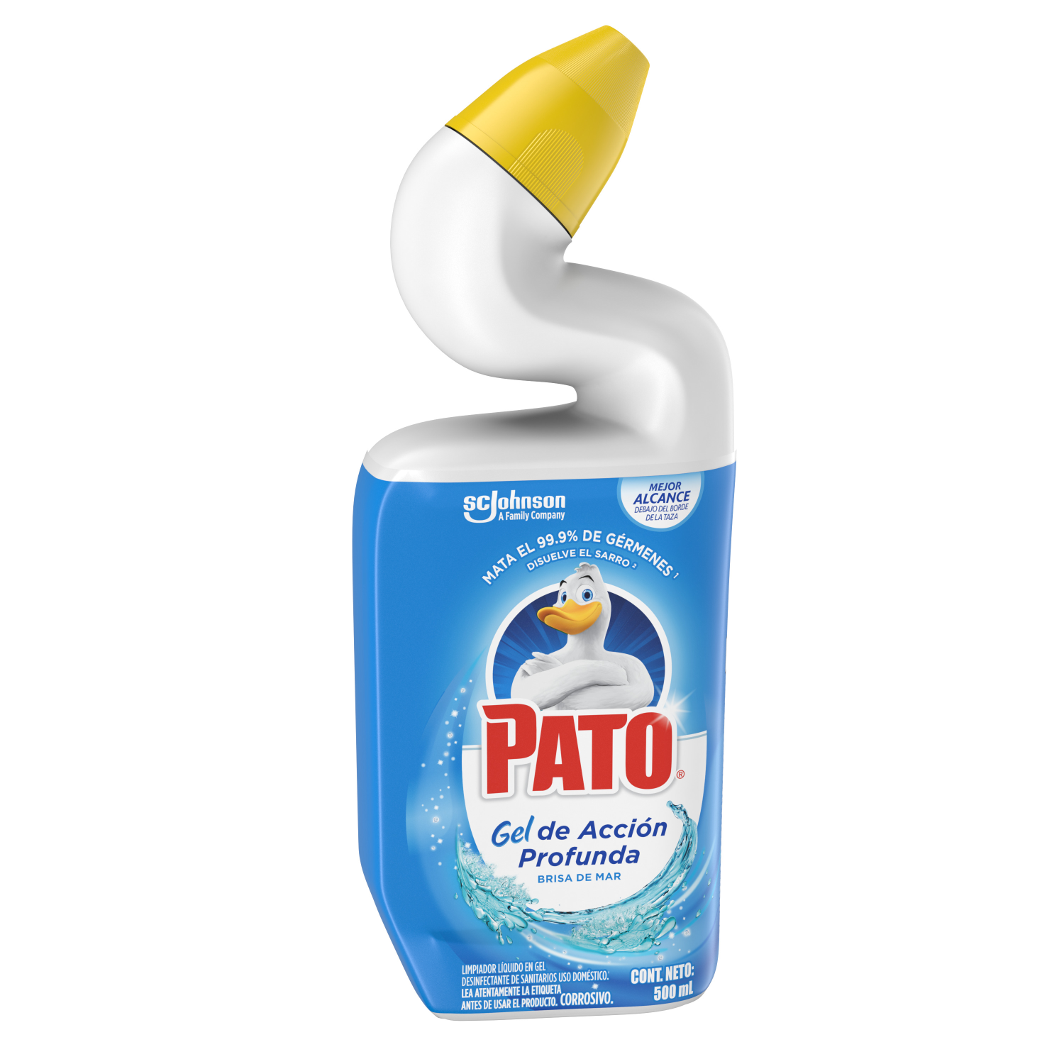 Limpiador Líquido Pato Para Sanitarios Brisa De Mar . Gel de Acción Profunda 500 ml. Desinfectante Para Sanitarios