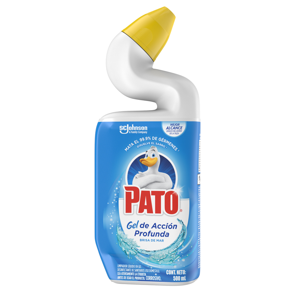 Limpiador Líquido Pato Para Sanitarios Brisa De Mar . Gel de Acción Profunda 500 ml. Desinfectante Para Sanitarios