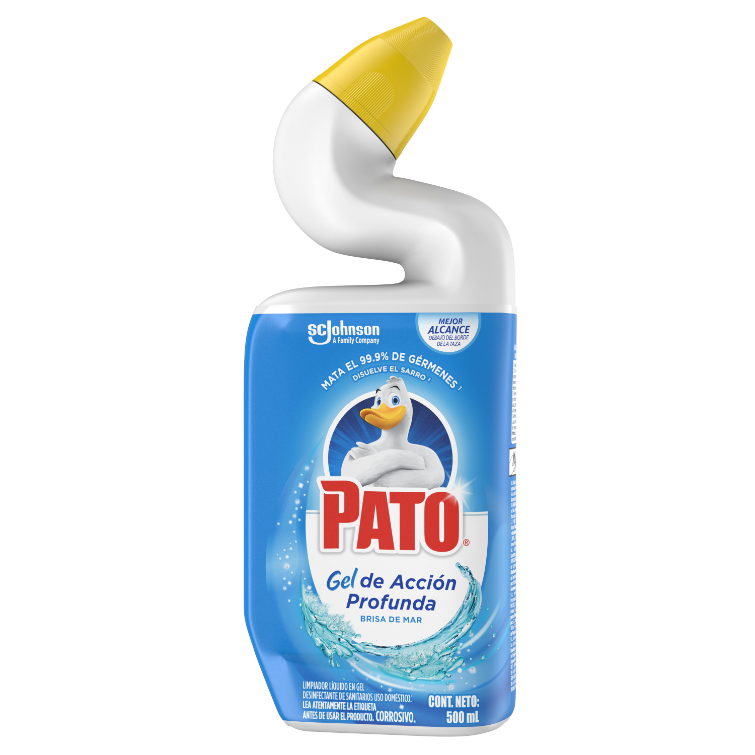 Limpiador Líquido Pato Para Sanitarios Brisa De Mar . Gel de Acción Profunda 500 ml. Desinfectante Para Sanitarios