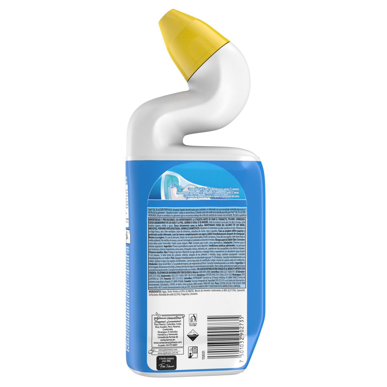Limpiador Líquido Pato Para Sanitarios Brisa De Mar . Gel de Acción Profunda 500 ml. Desinfectante Para Sanitarios