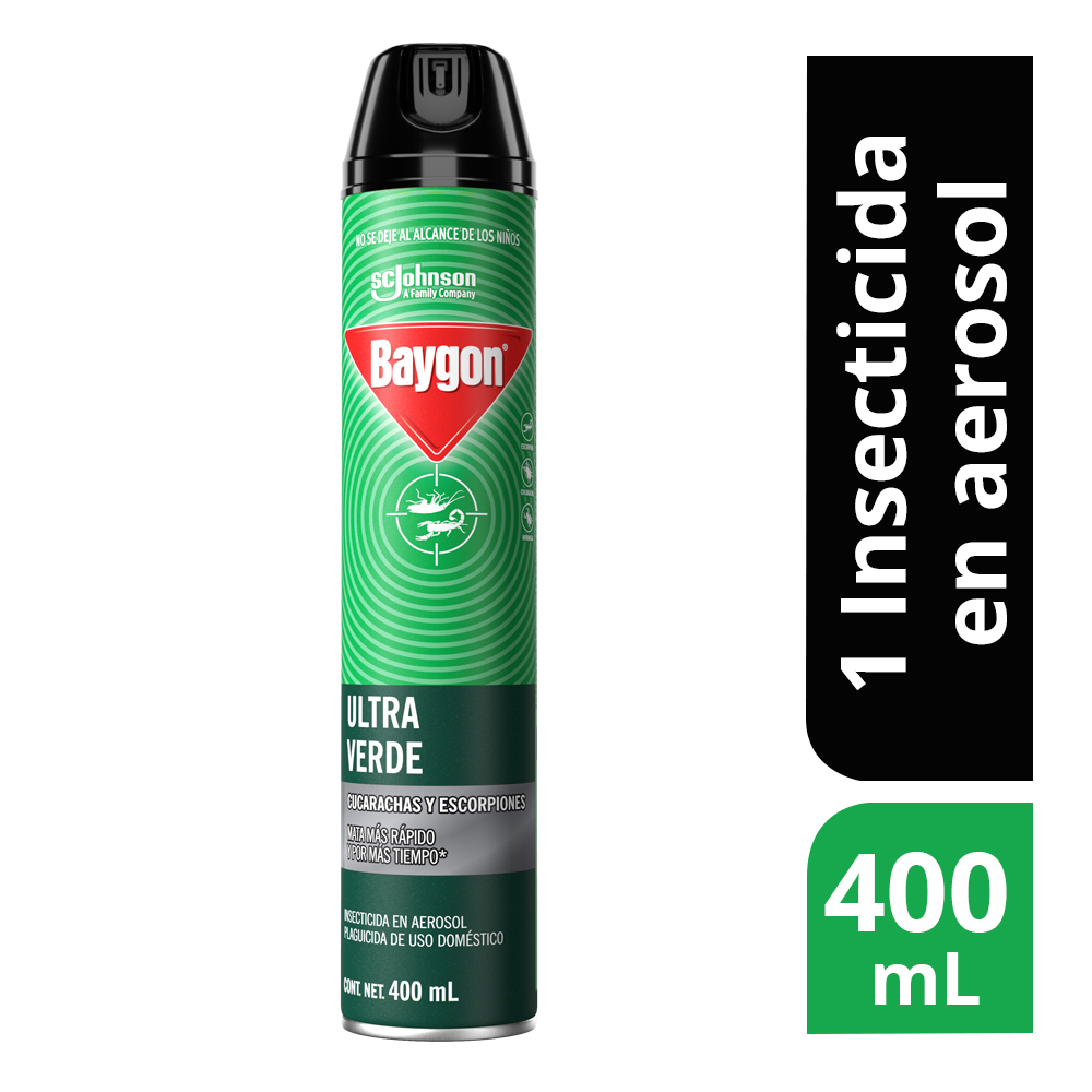 Baygon Ultra verde Insecticida en Aerosol 400 mL