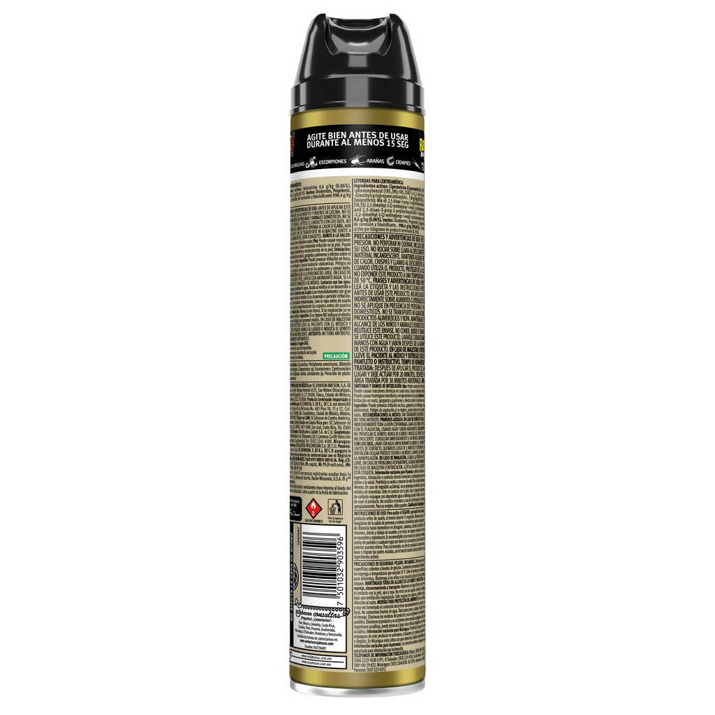 Raid Max® Insecticida en Aerosol, Mata Cucarachas e Insectos Rastreros, Plaguicida de Uso Domestico, 400 mL