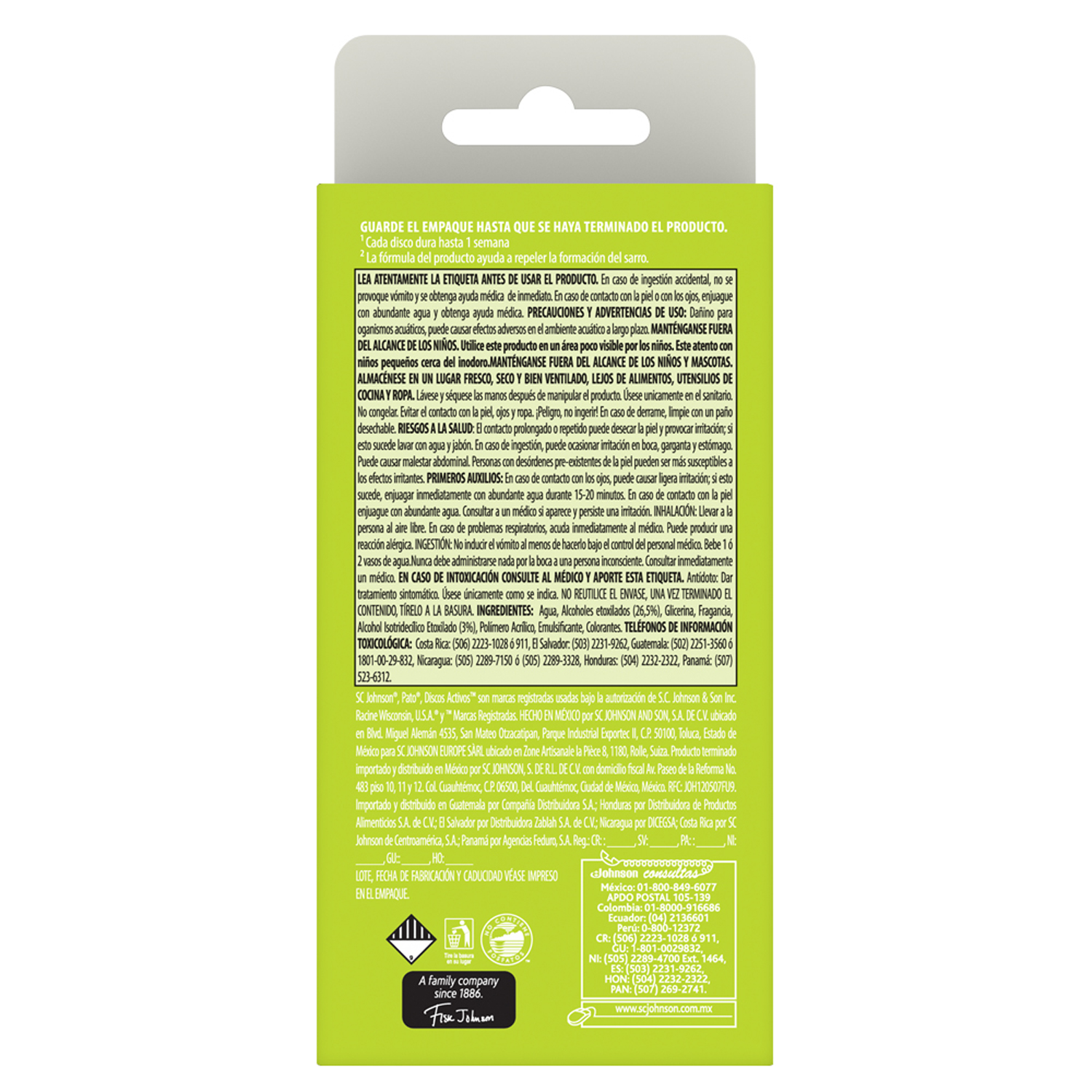 Pato Baños Discos Activos Cítrico 36 mL, Repuesto