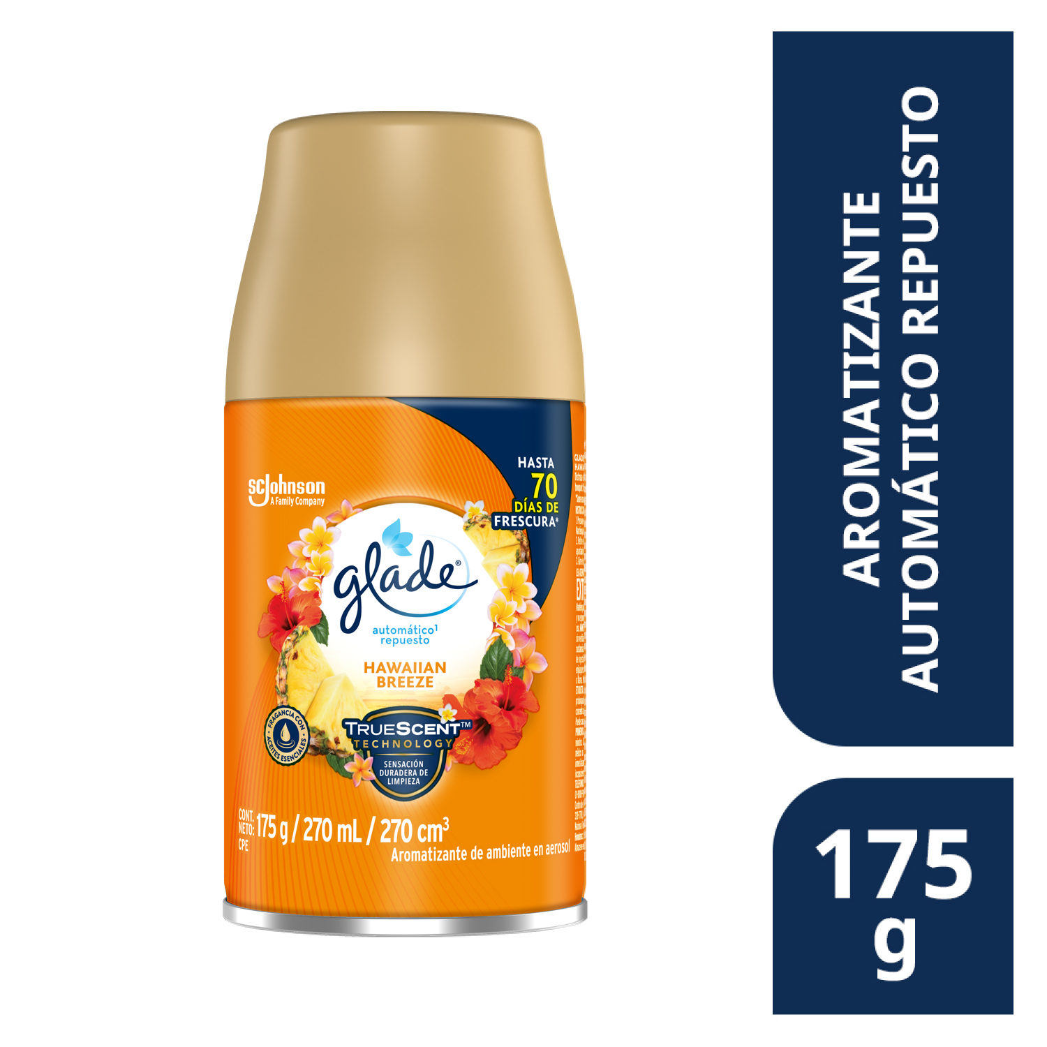 Glade® Aromatizante Automático en Aerosol Hawaiian Breeze 175 g Repuesto