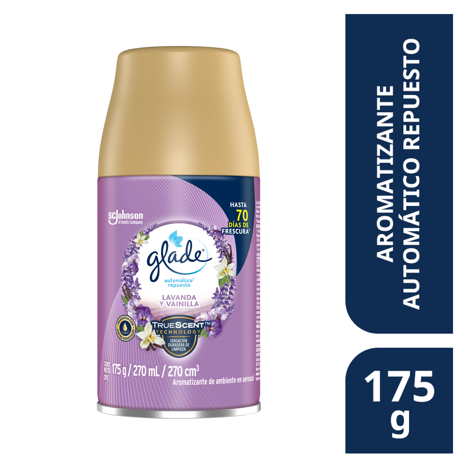 Glade Aromatizante Automático en Aerosol Repuesto Lavanda y Vainilla 175 g