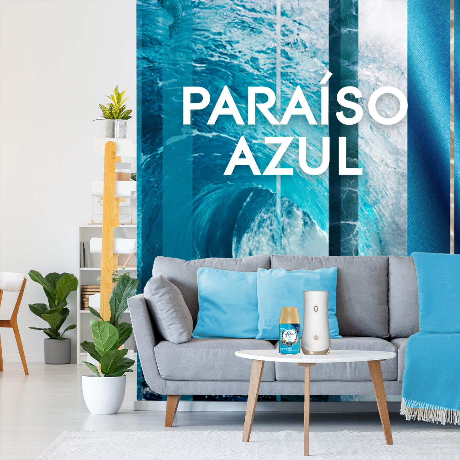 Glade® Aromatizante Automático en Aerosol Paraíso Azul™ 175 g Repuesto