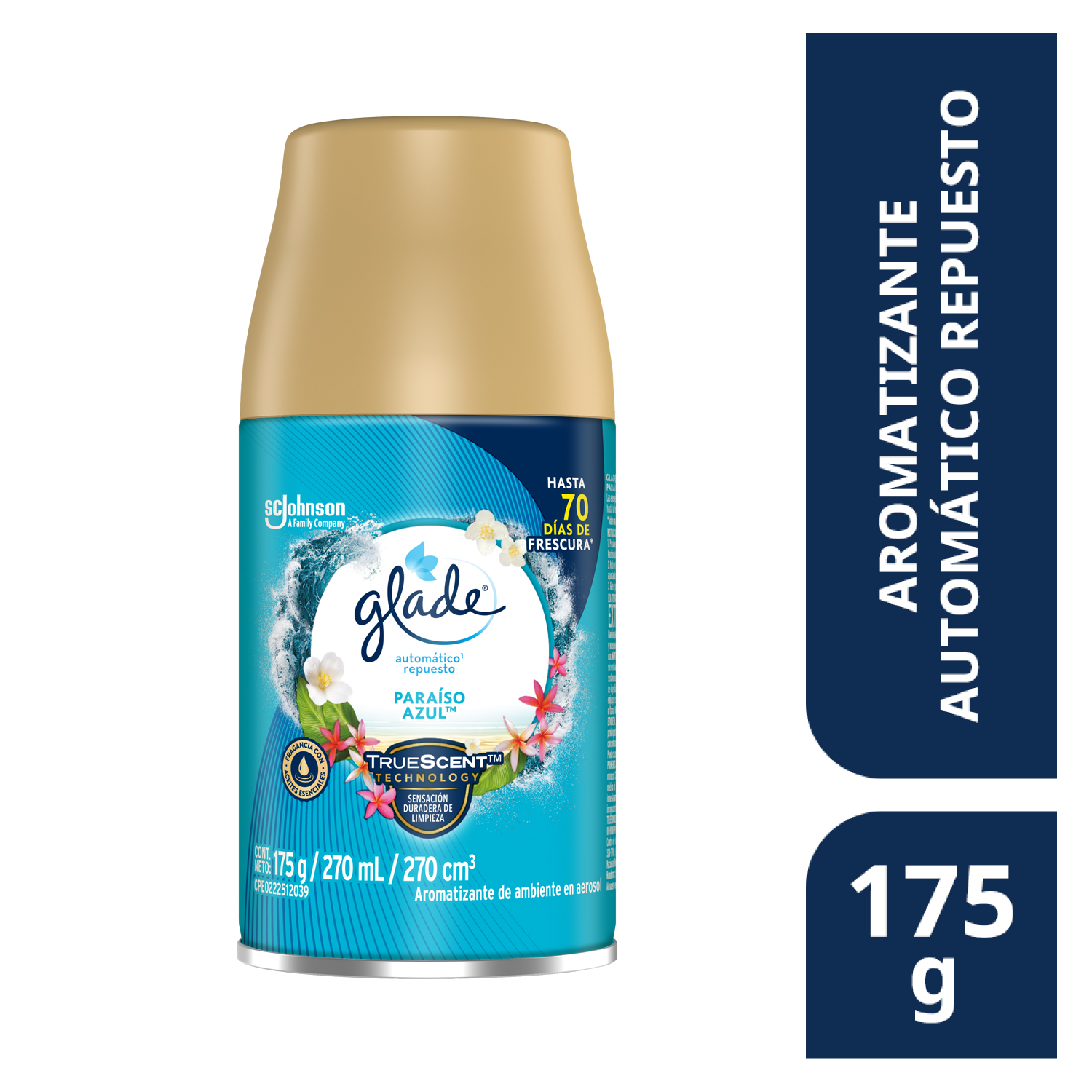 Glade® Aromatizante Automático en Aerosol Paraíso Azul™ 175 g Repuesto