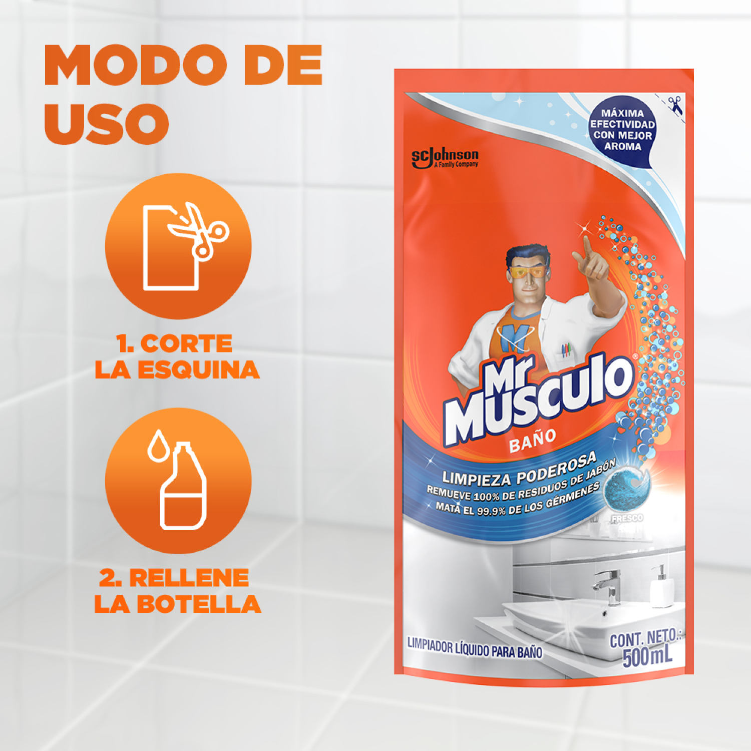 Mr. Músculo Baños Repuesto 500mL
