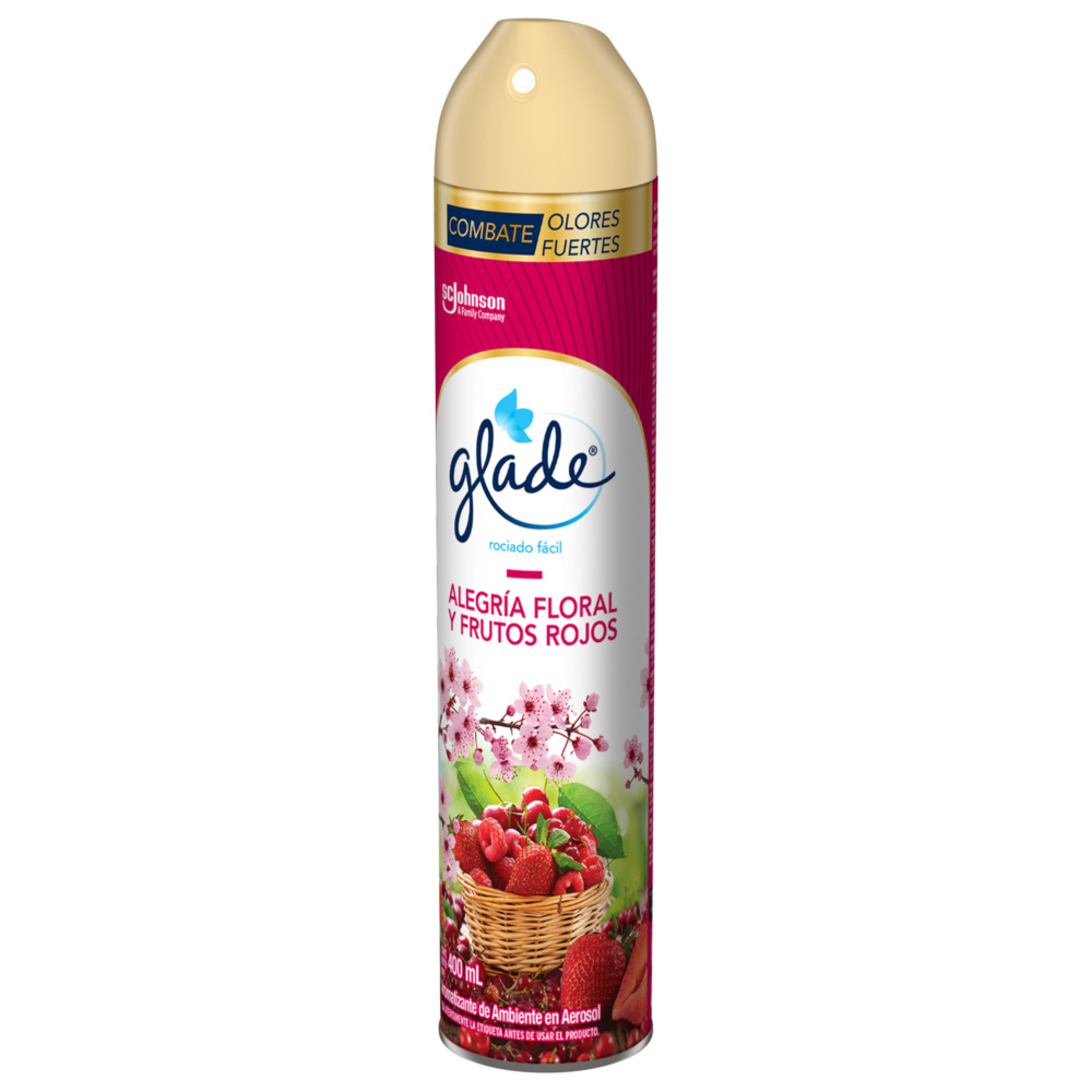 Glade Aromatizante Aerosol Alegría floral y frutos rojos, 400ml