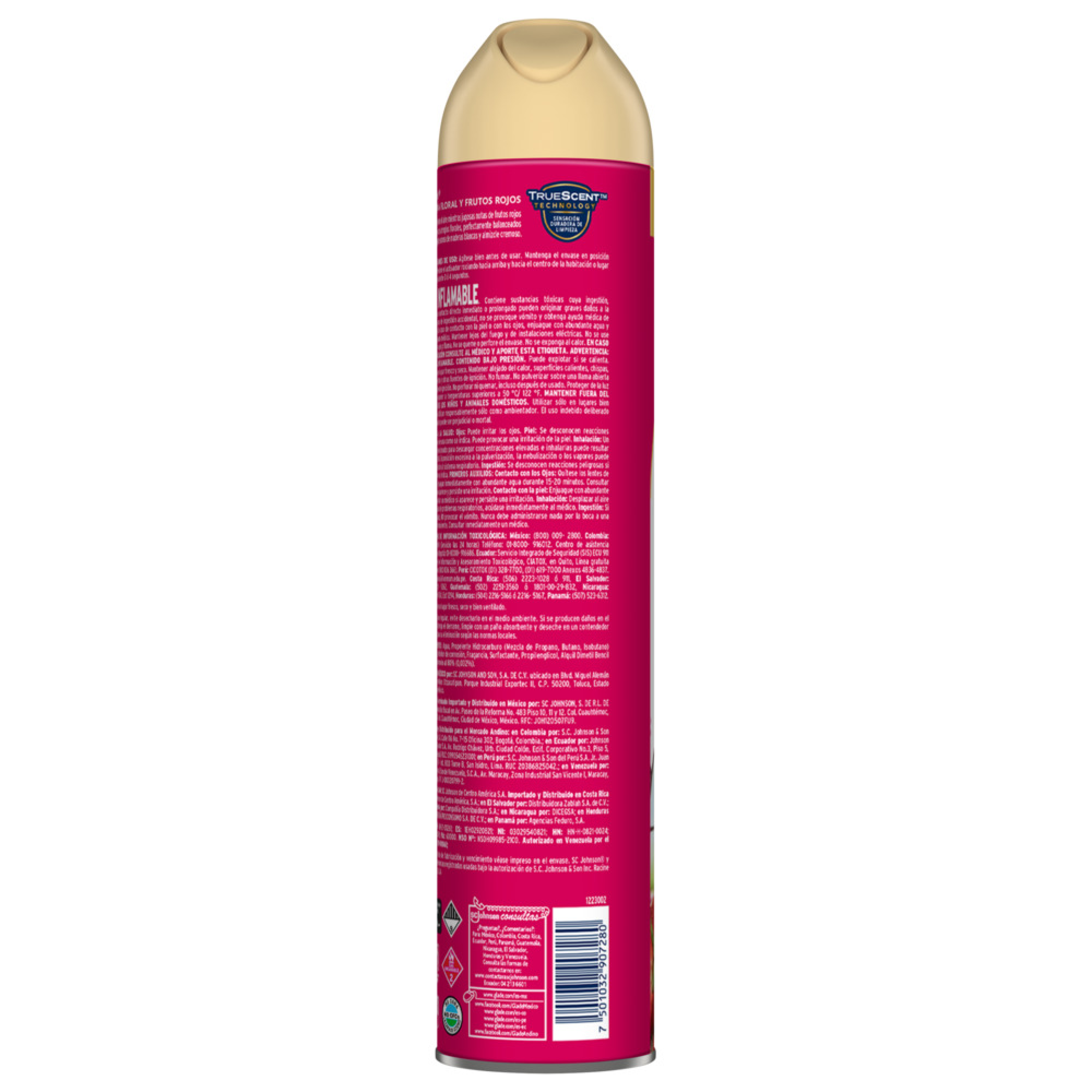 Glade Aromatizante Aerosol Alegría floral y frutos rojos, 400ml