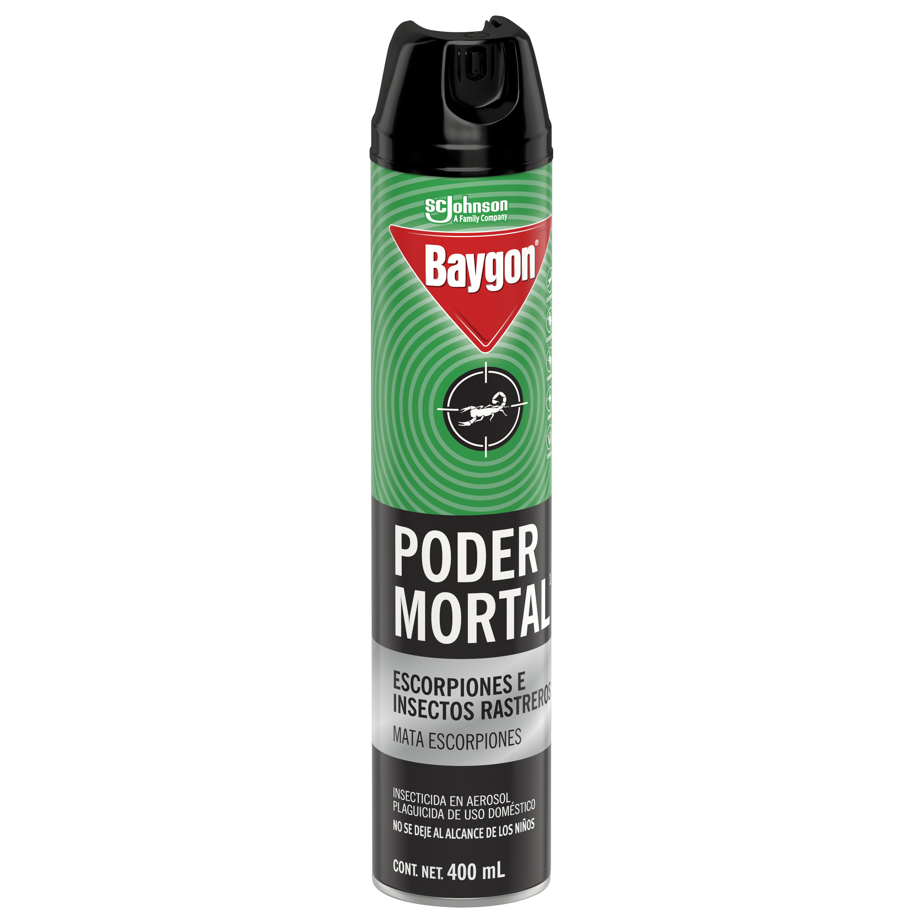 Baygon Poder Mortal Insecticida en Aerosol 400 mL