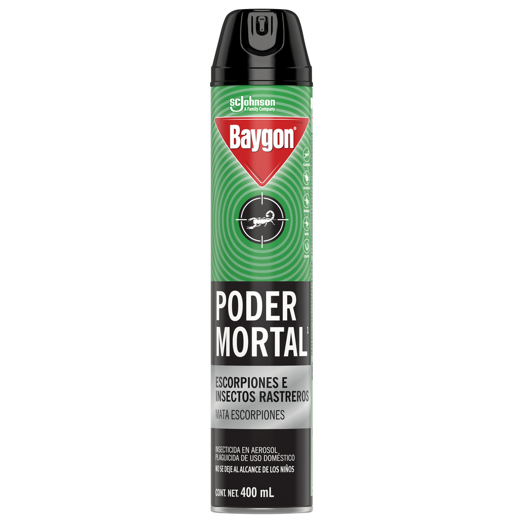 Baygon Poder Mortal Insecticida en Aerosol 400 mL