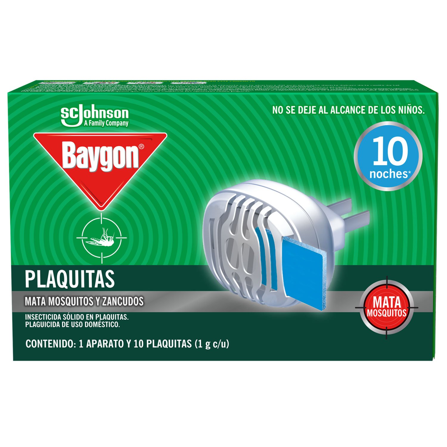 Baygon Insecticida en Laminitas + Aparato ( 10 Unidades)