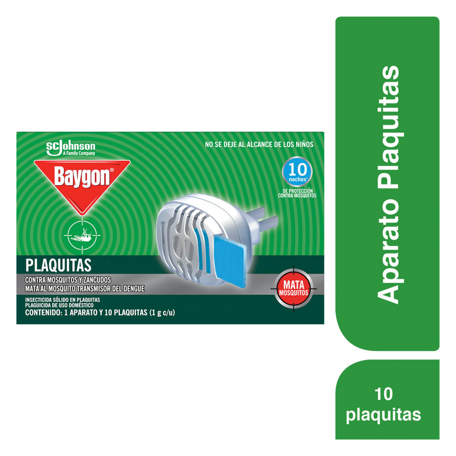 Baygon Insecticida en Laminitas + Aparato ( 10 Unidades)