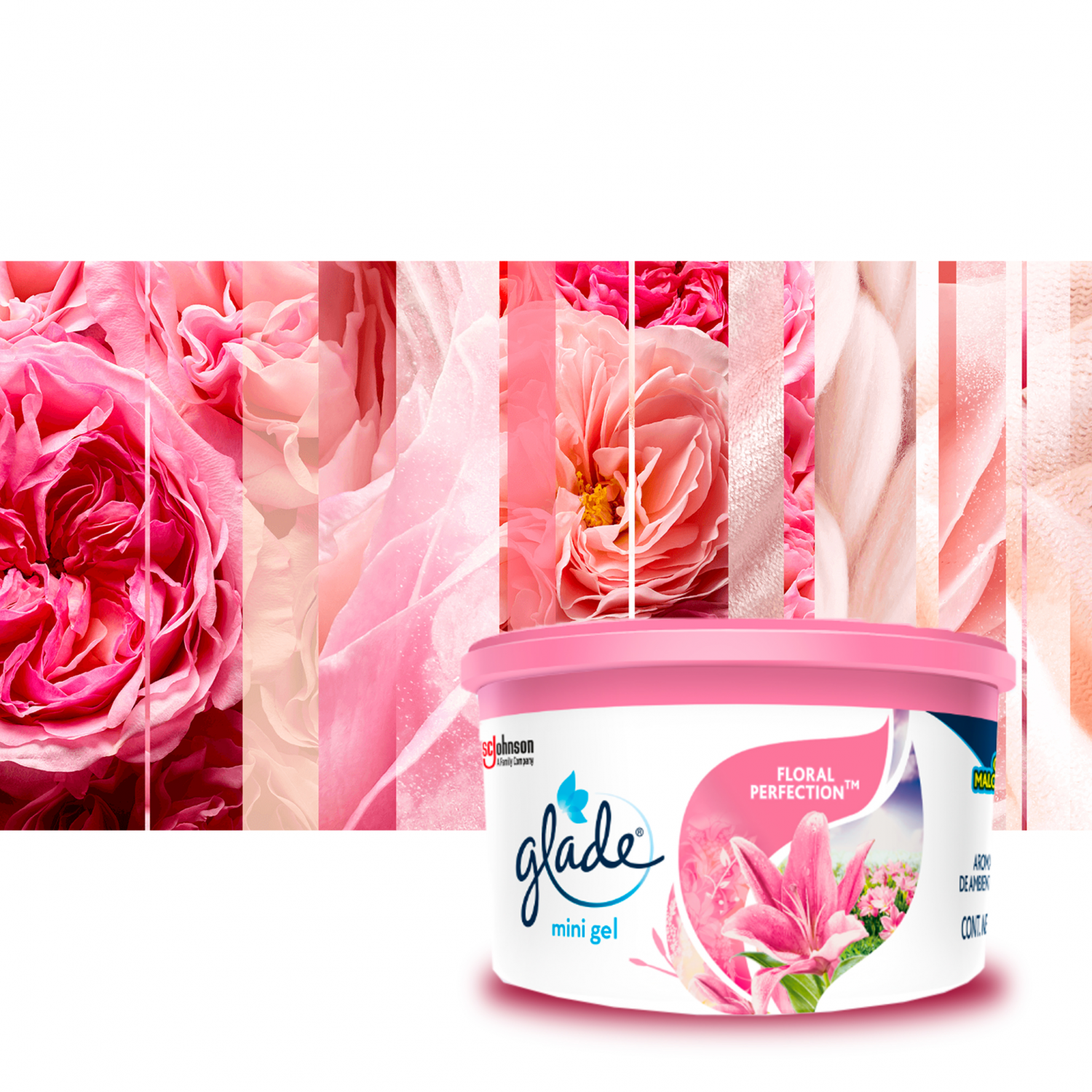 Glade Aromatizante Mini Gel Floral 70g