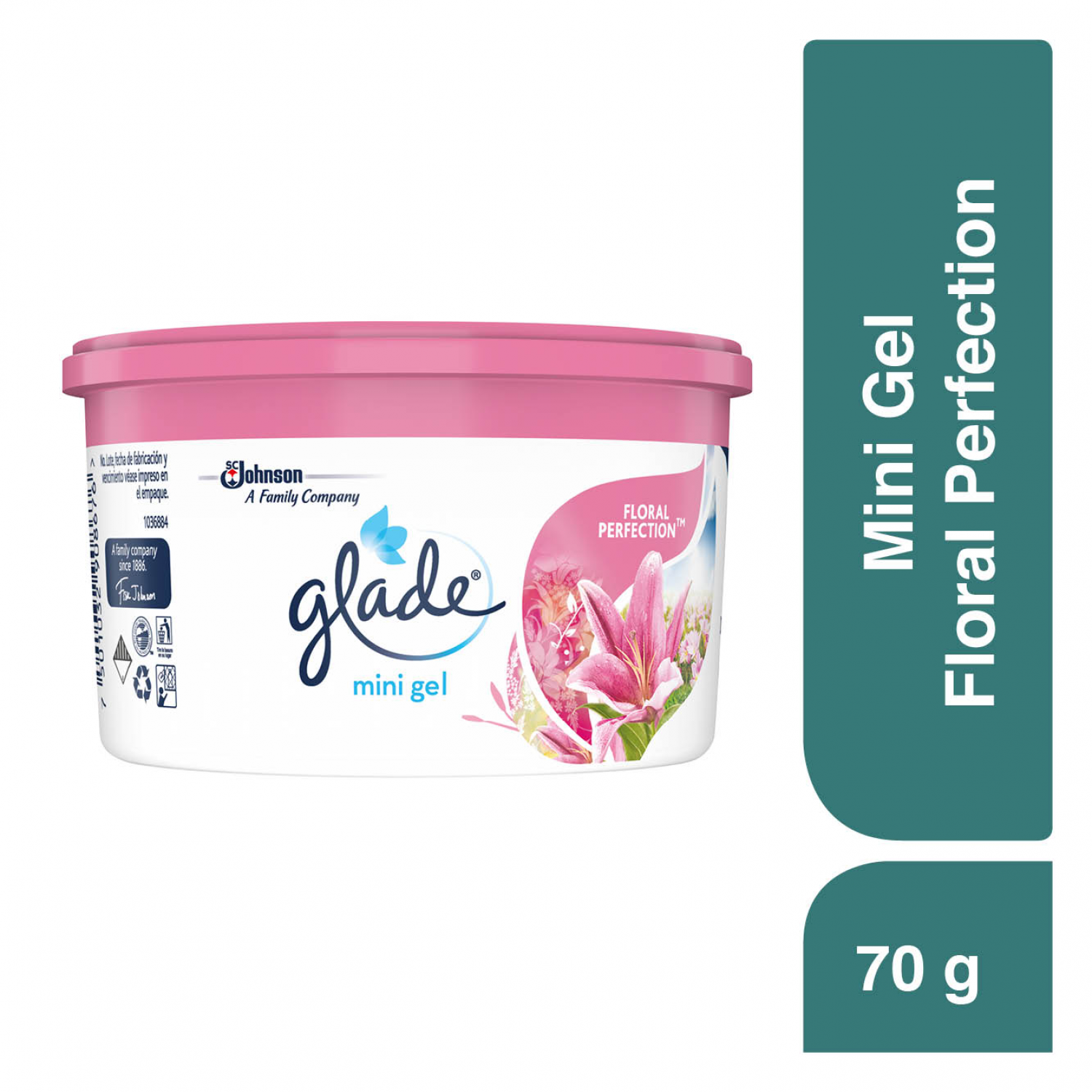 Glade Aromatizante Mini Gel Floral 70g