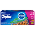Ziploc Bolsa Reutilizable para Snack 50 piezas