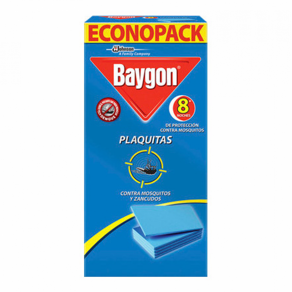 Baygon Insecticida en Lamintas. Repuesto de 8 Unidades