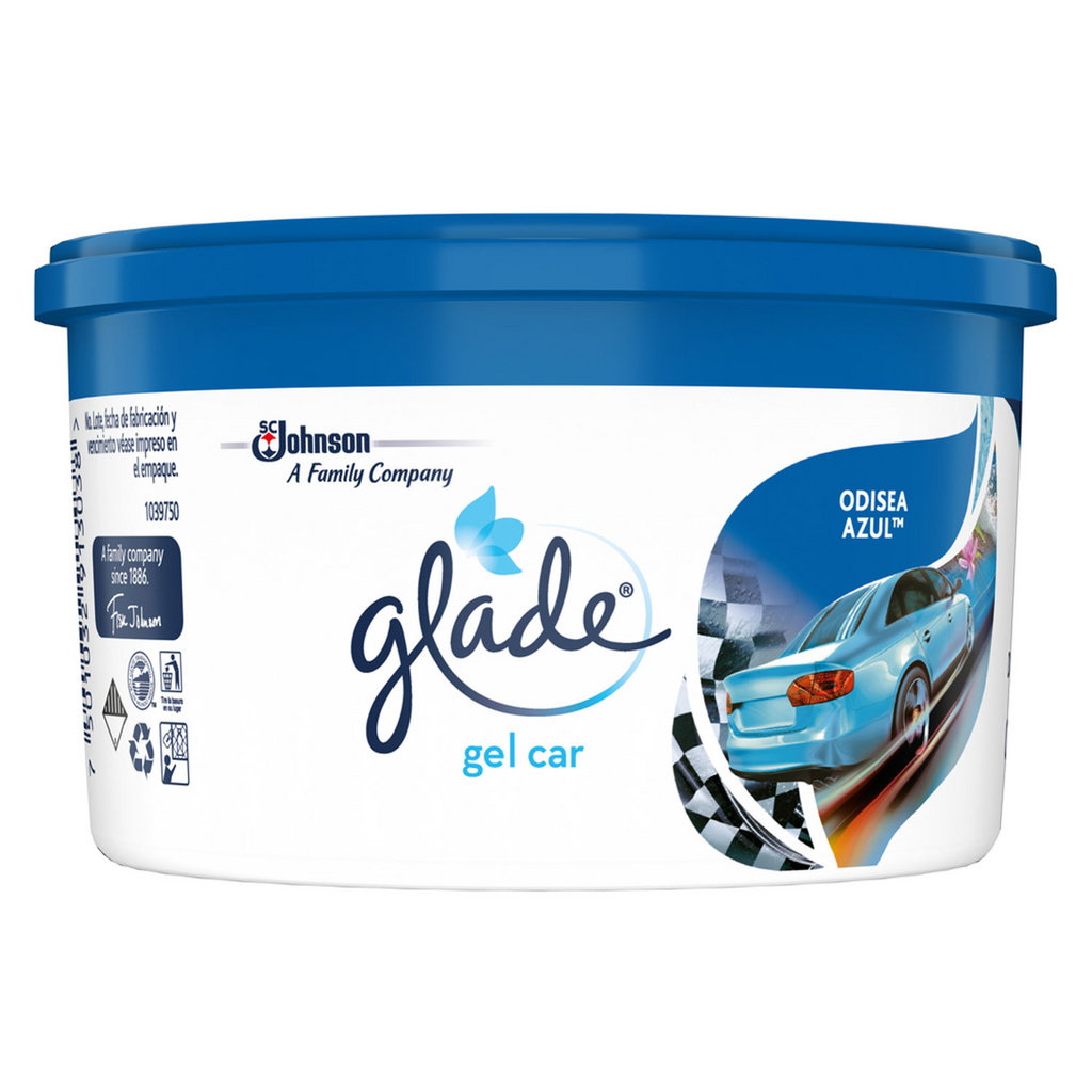 Glade Aromatizante para Carro Mini Gel Car, Blue Odyssey 70g