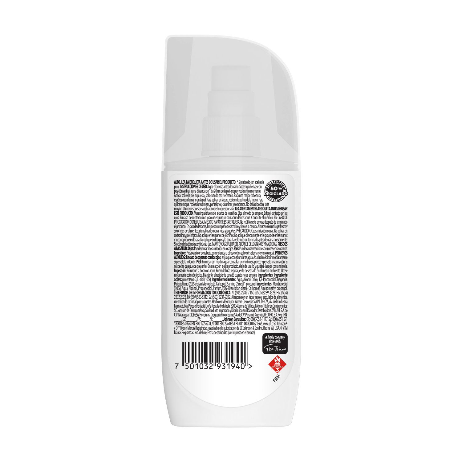 OFF! Botanicals Repelente Líquido de Insectos, 118 ml.