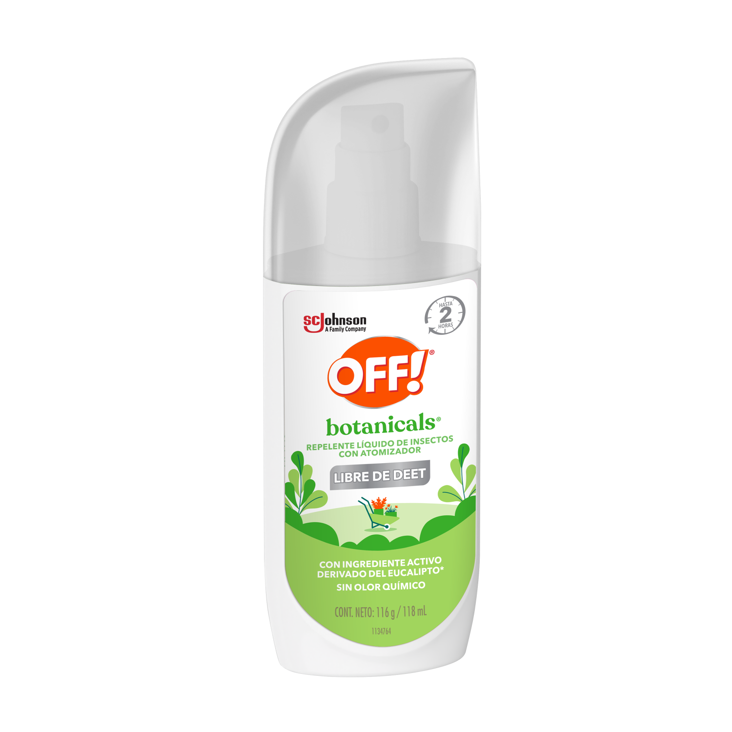 OFF! Botanicals Repelente Líquido de Insectos, 118 ml.