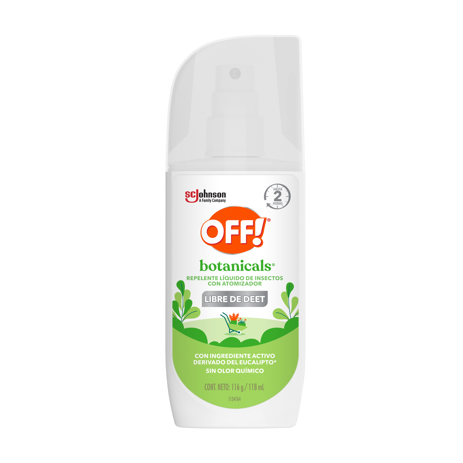 OFF! Botanicals Repelente Líquido de Insectos, 118 ml.