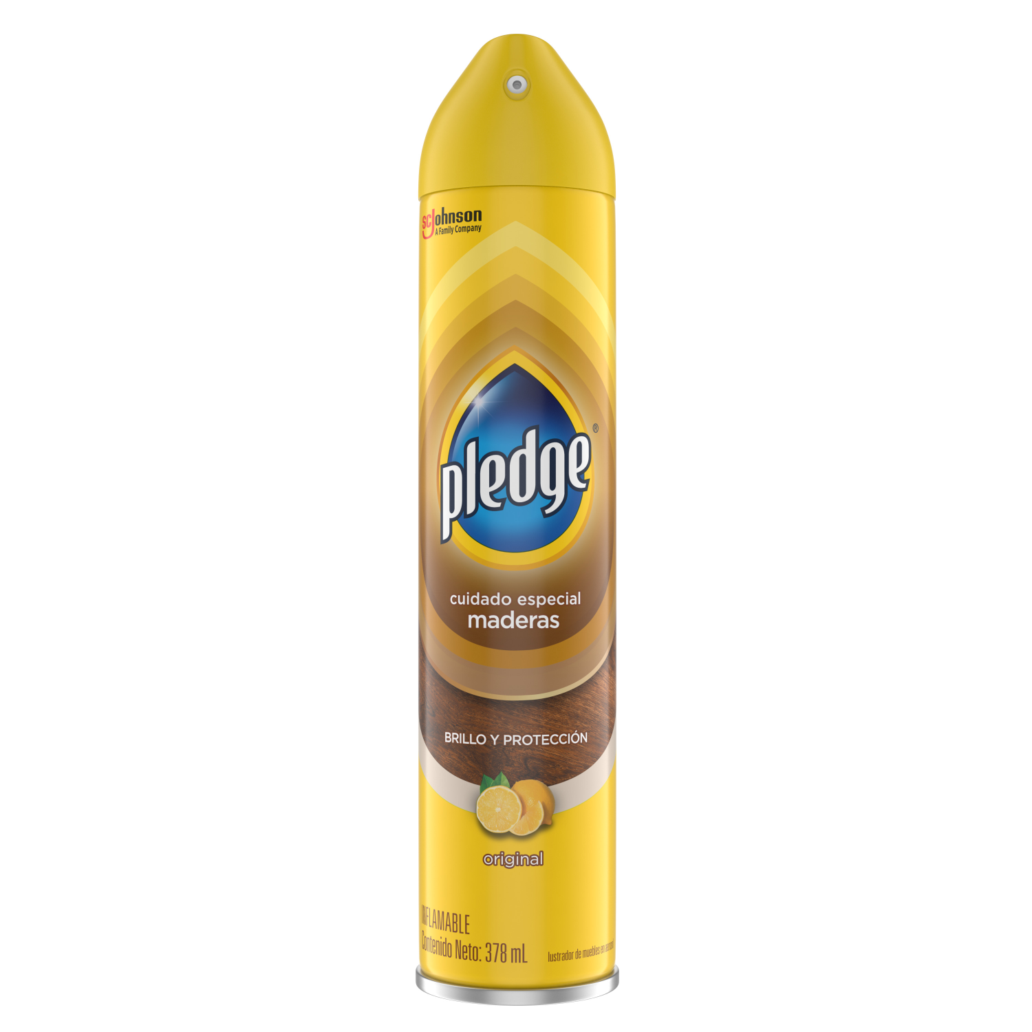 Pledge Maderas Lustrador de Muebles en Aerosol Original 378 mL
