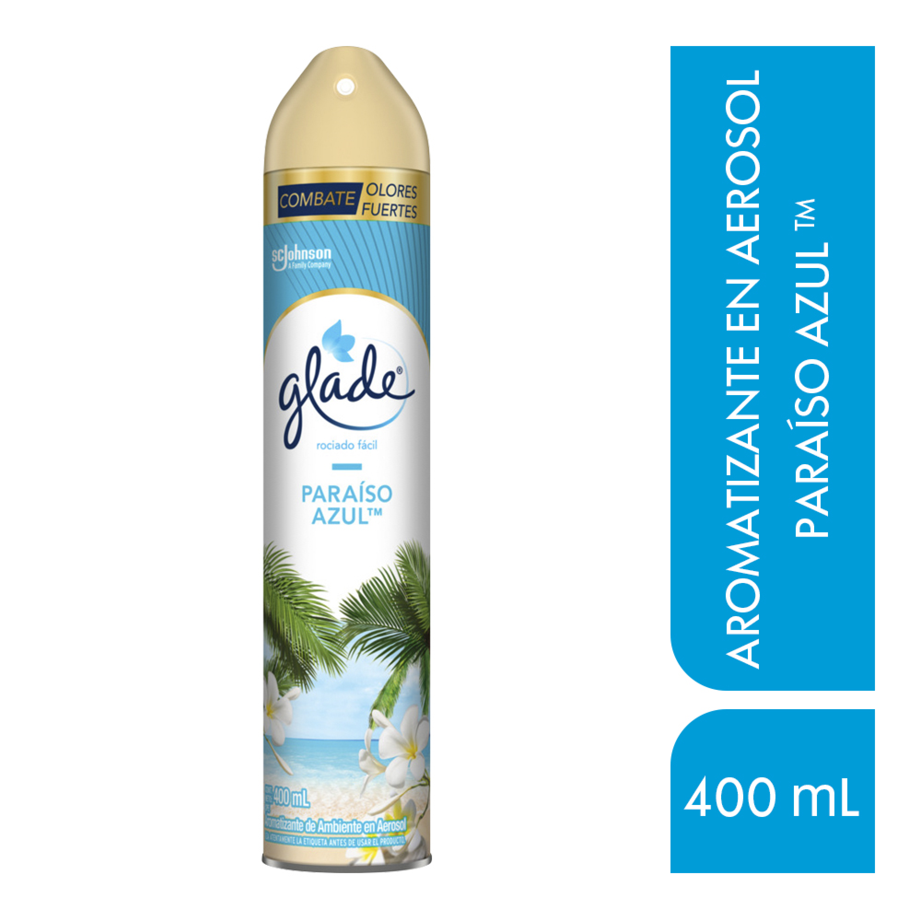 Glade Aromatizante Aerosol Paraíso Azul 400ml