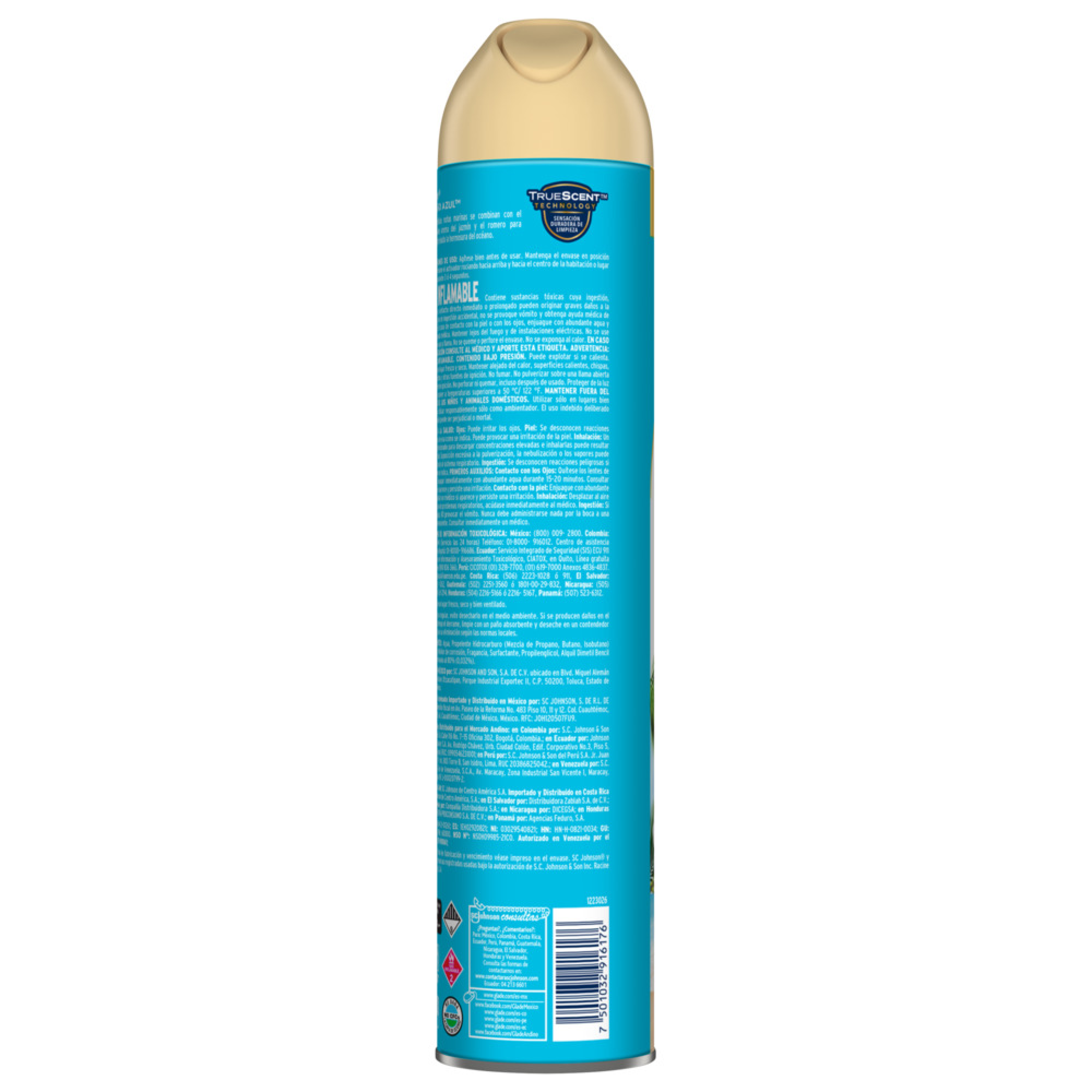 Glade Aromatizante Aerosol Paraíso Azul 400ml