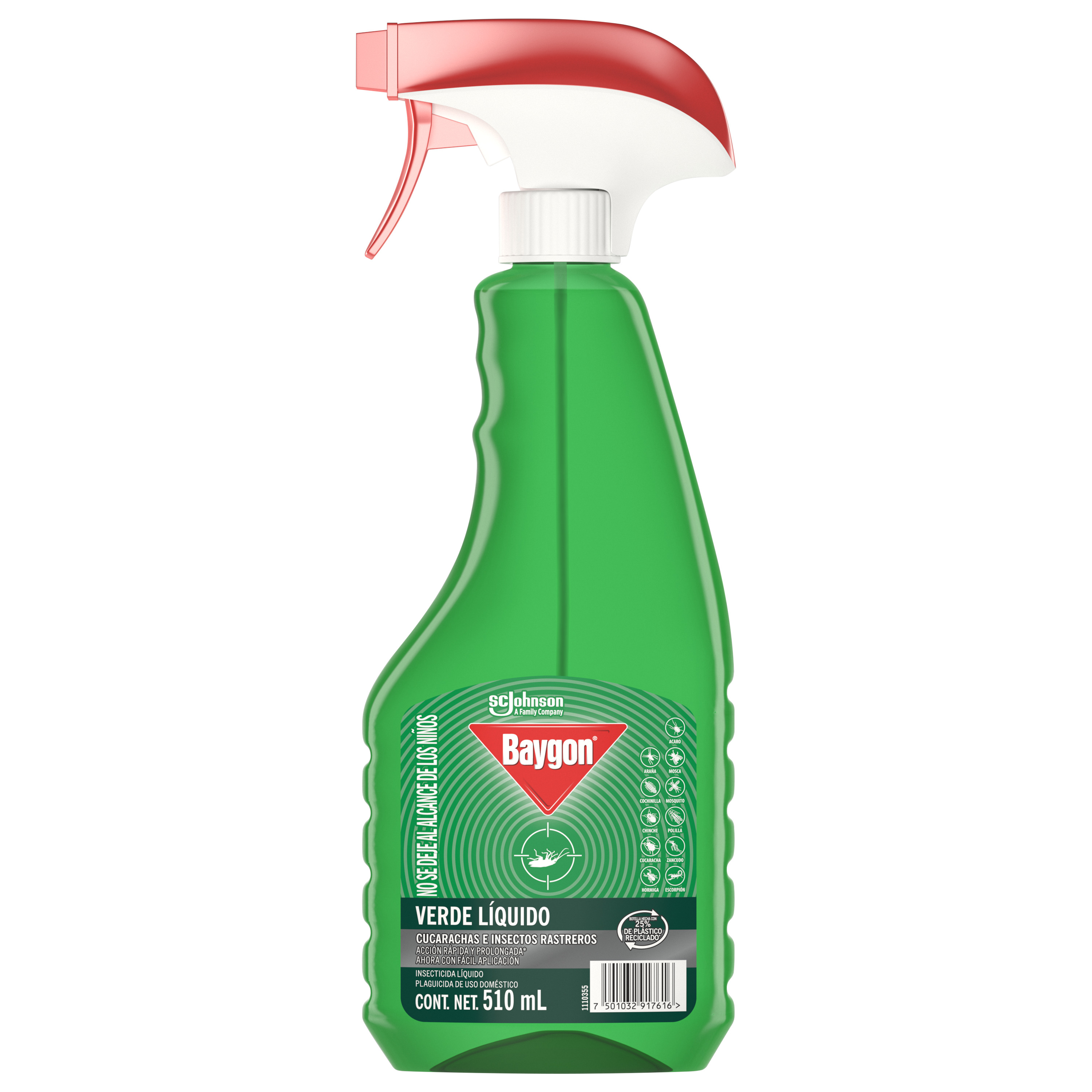 Insecticida Baygon líquido verde 510 ml